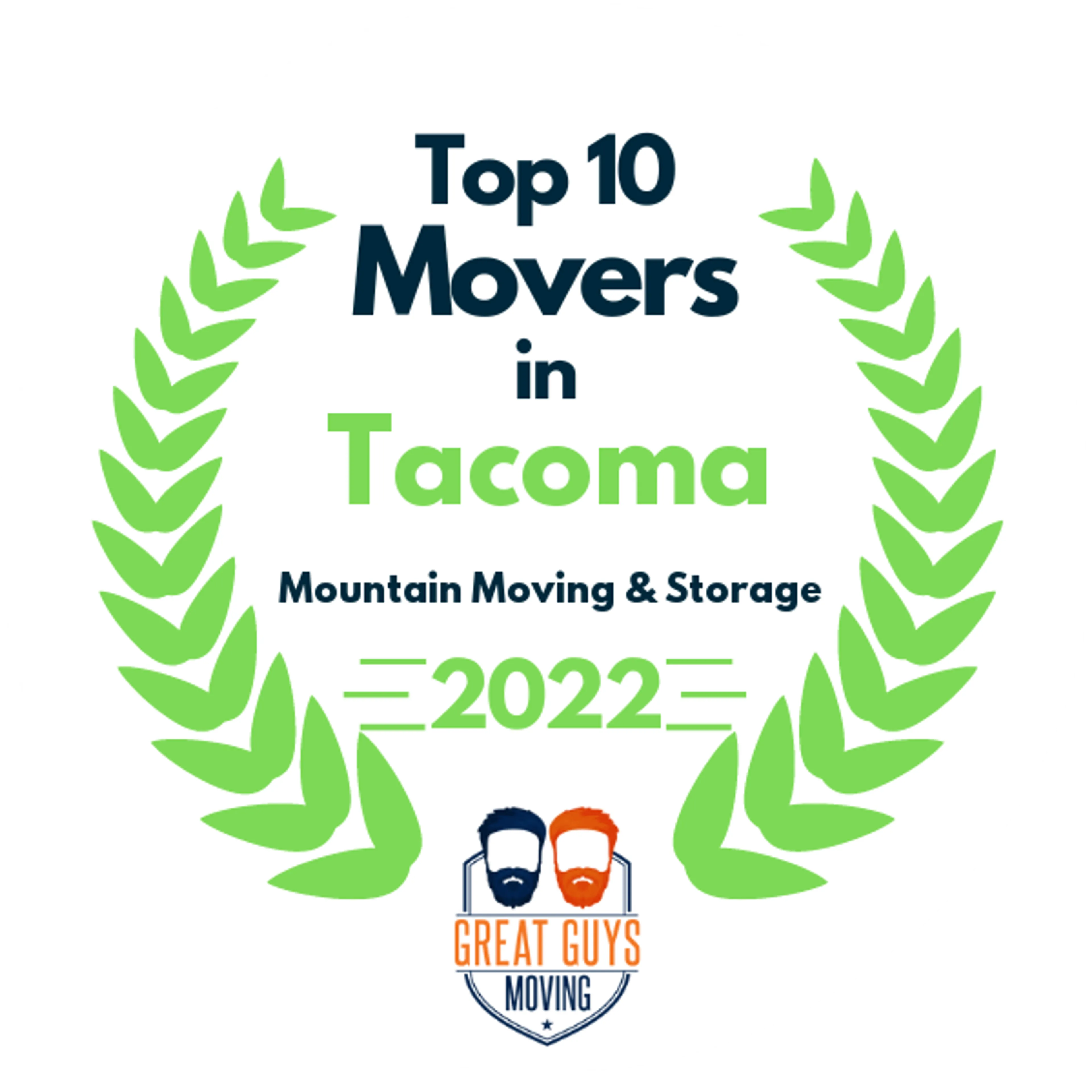 Top 10 Movers in Tacoma, WA 2022 award
