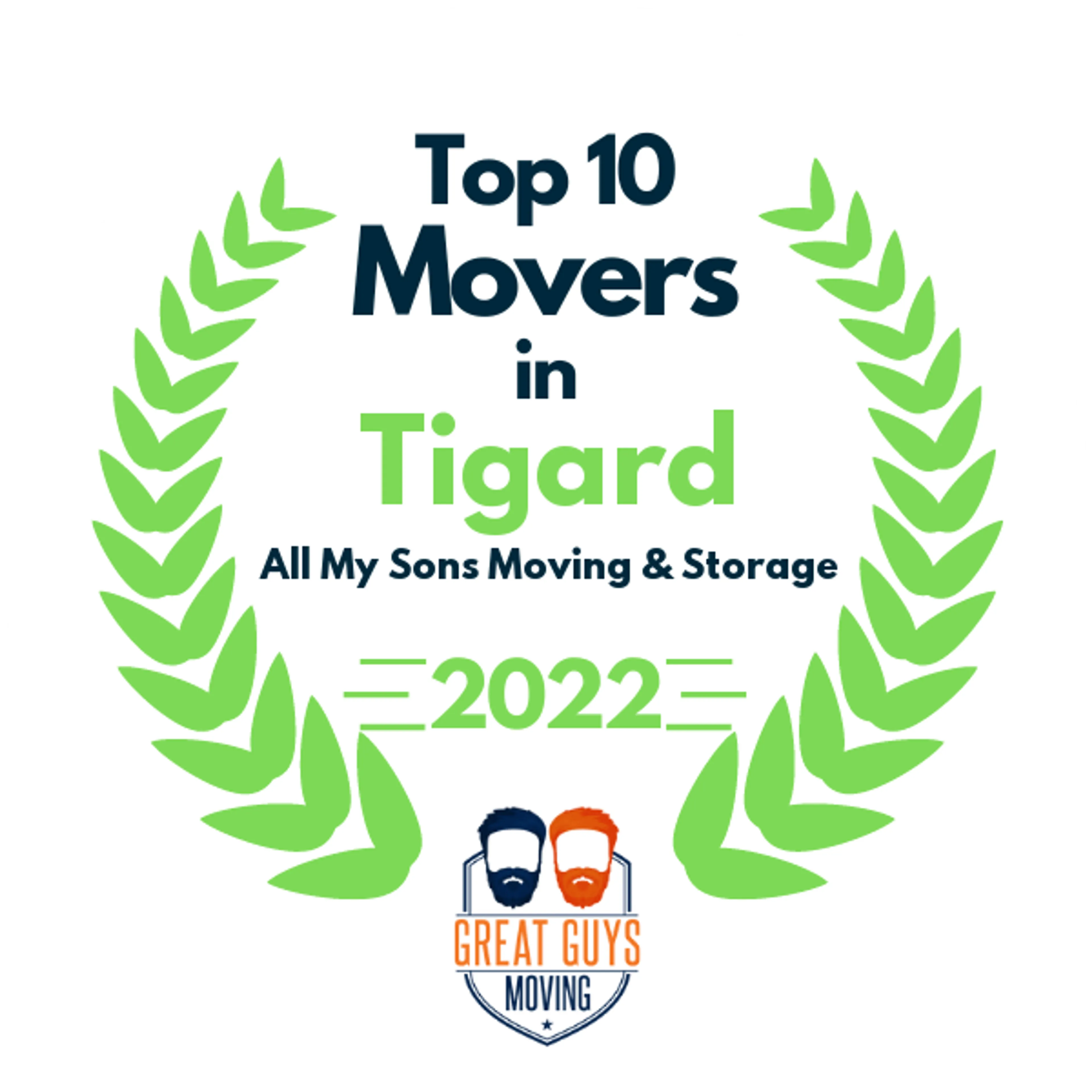Top 10 Movers in Portland, OR 2022 award