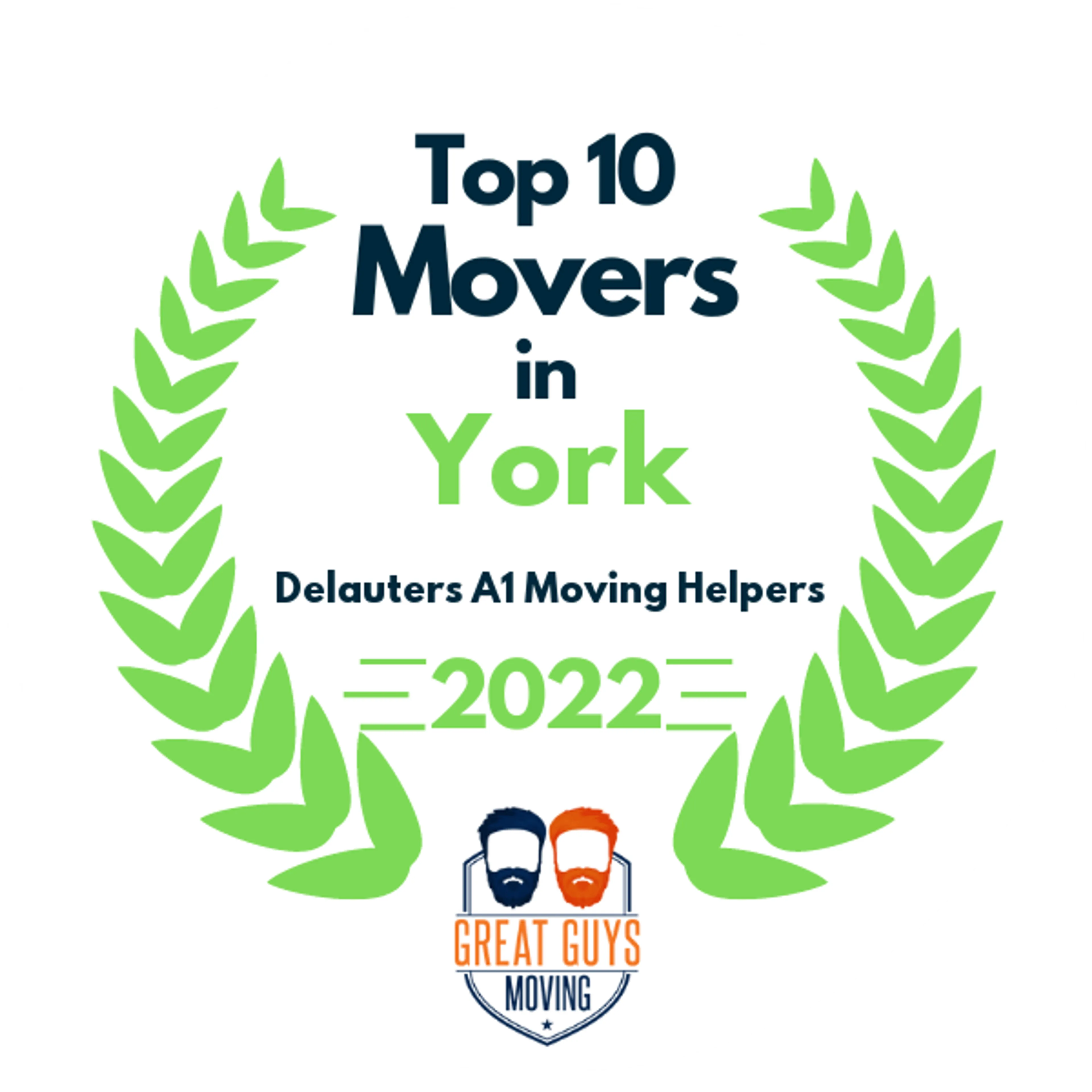 Top 10 Movers in York, PA 2022 award