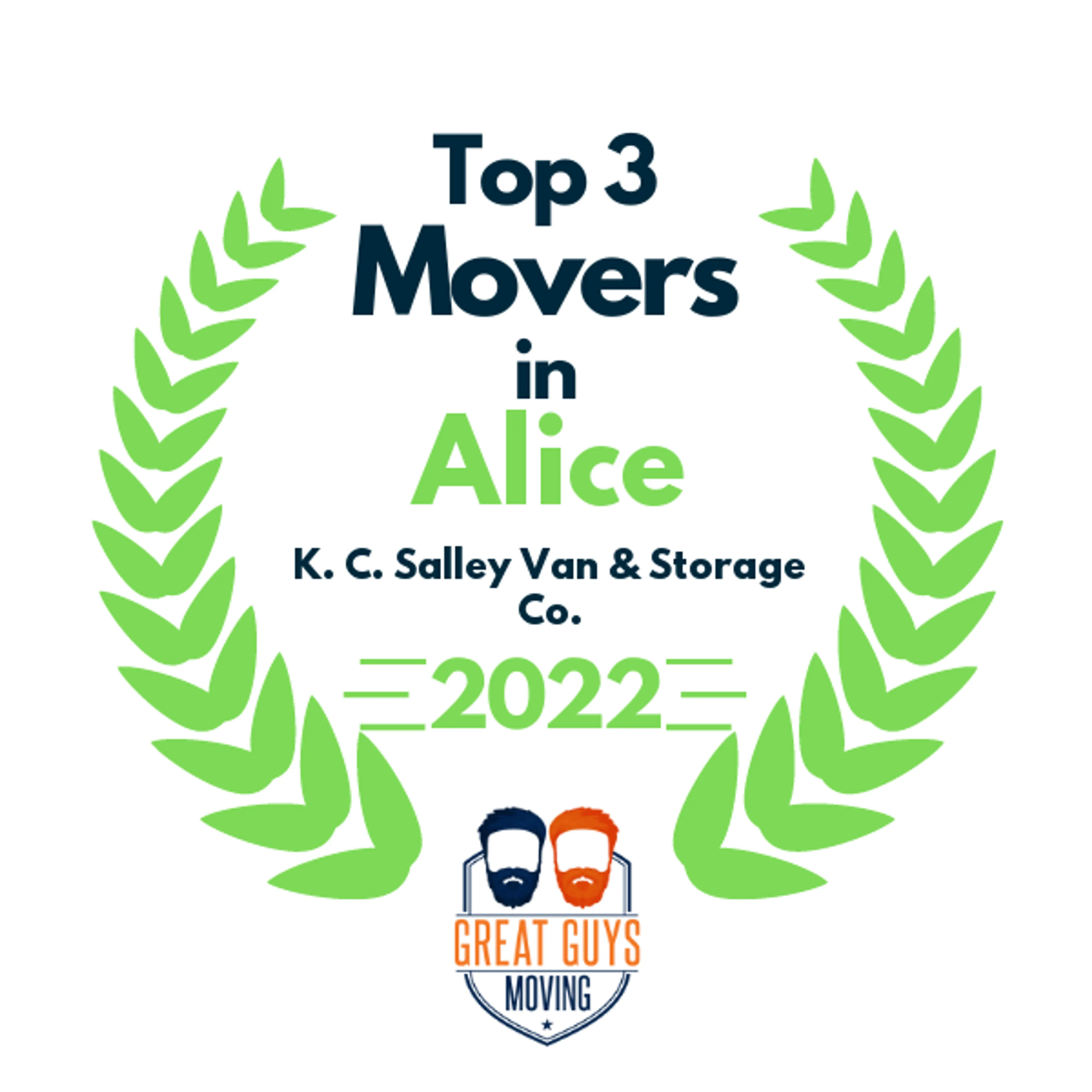 Top 3 Movers in Alice, TX 2022 award
