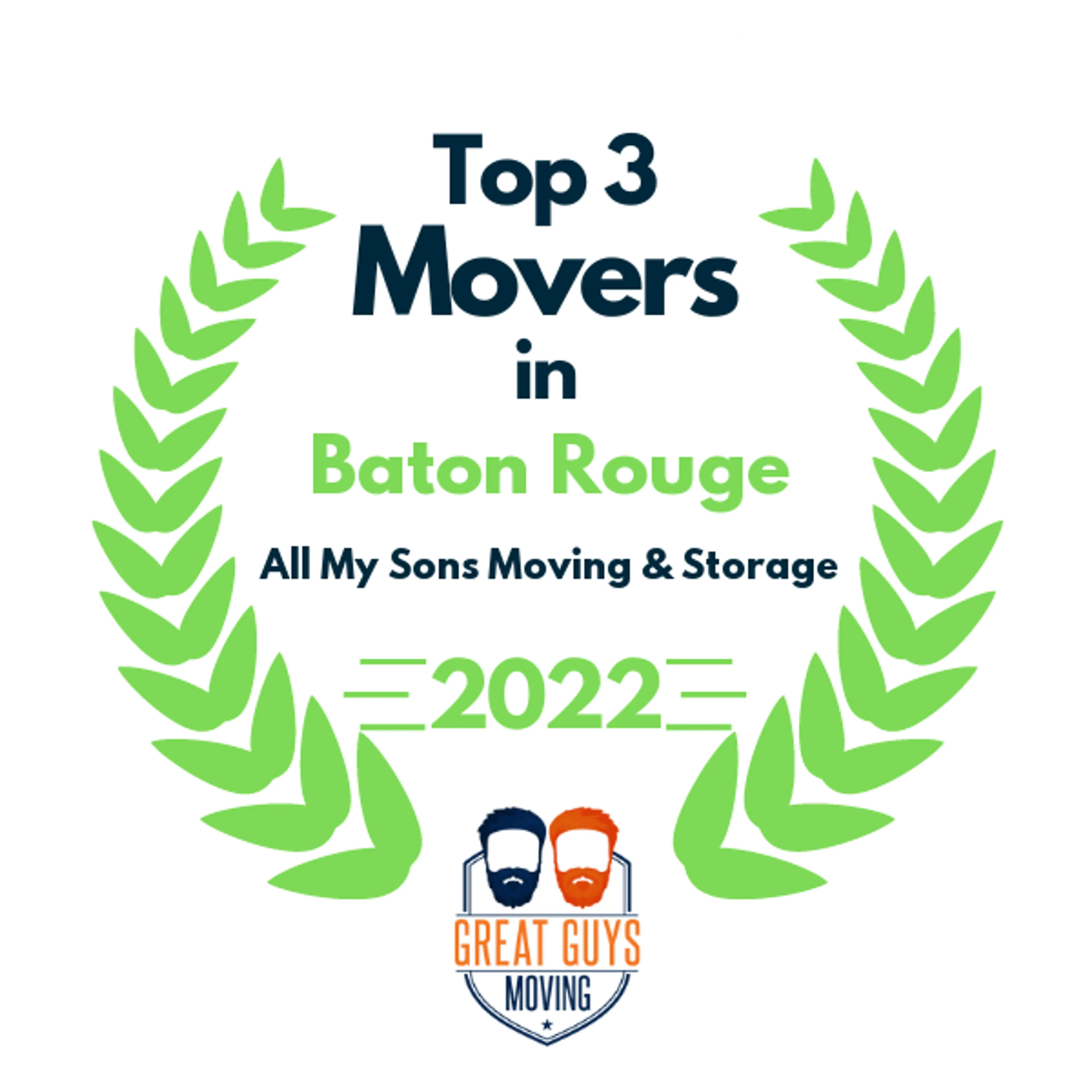 Top 3 Movers in Baton Rouge, LA 2022 award