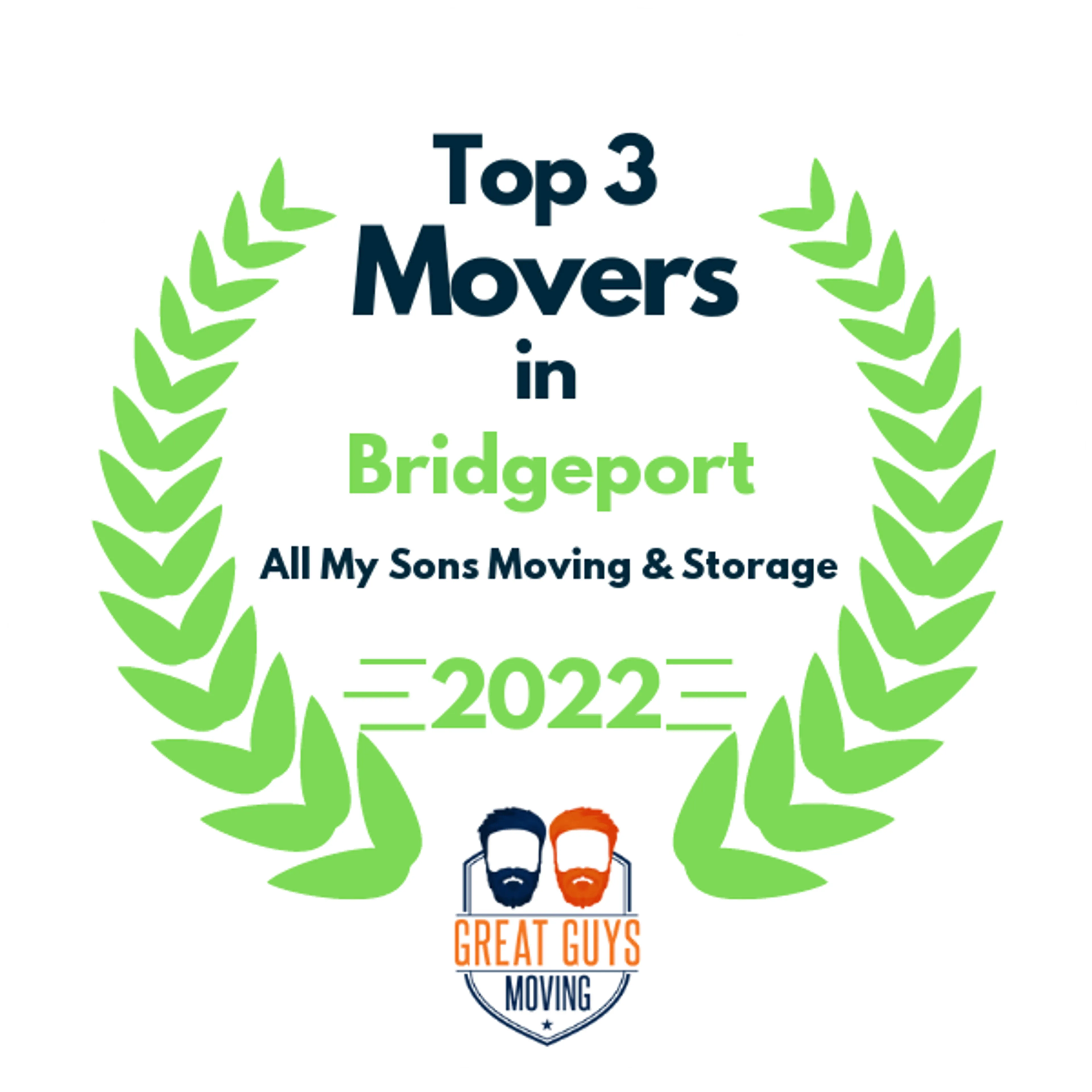 Top 3 Movers in Bridgeport, CT 2022 award