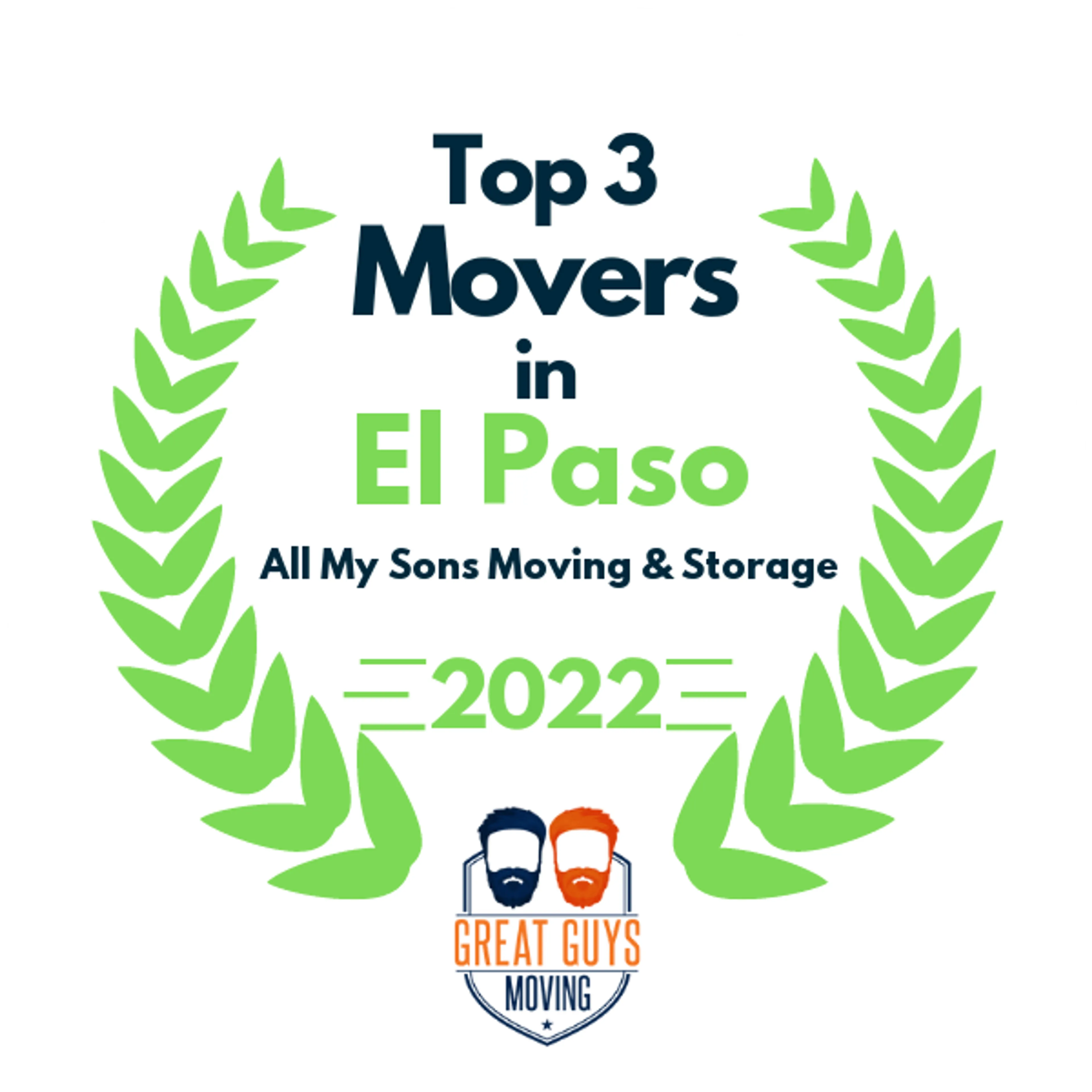 Top 3 Movers in El Paso, TX 2022 award