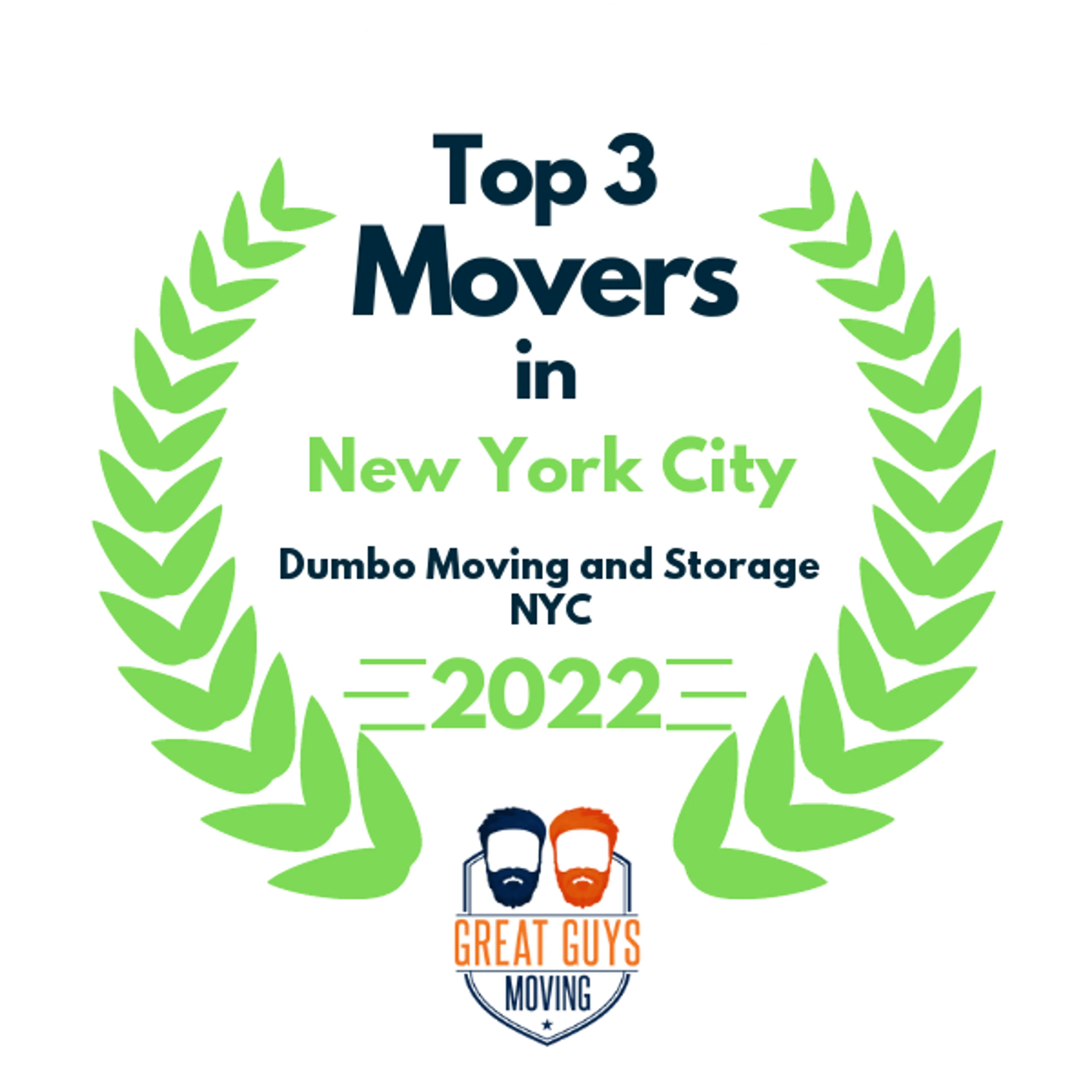 Top 3 Movers in New York City, NY 2022 award