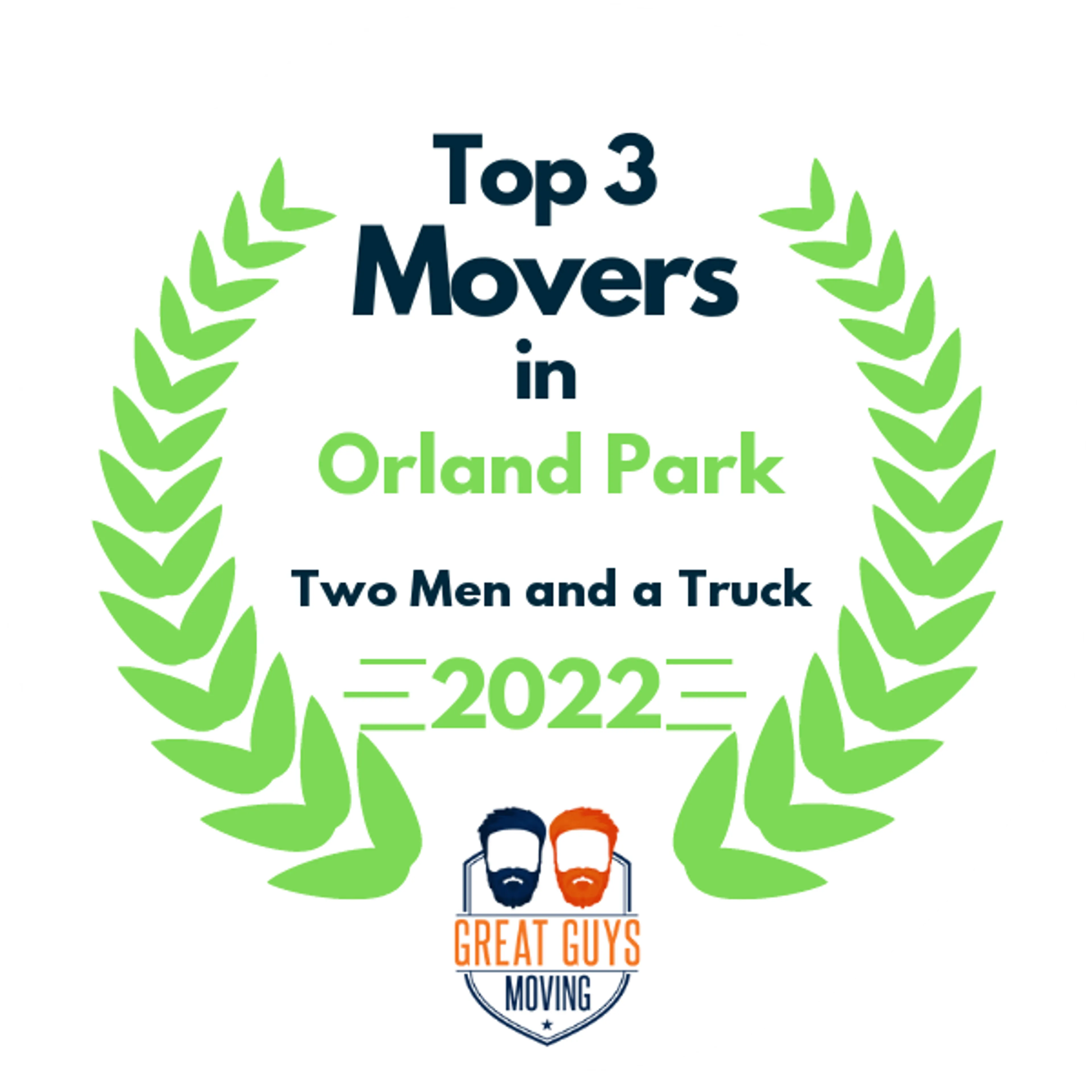 Top 3 Movers in Orland Park, IL 2022 award