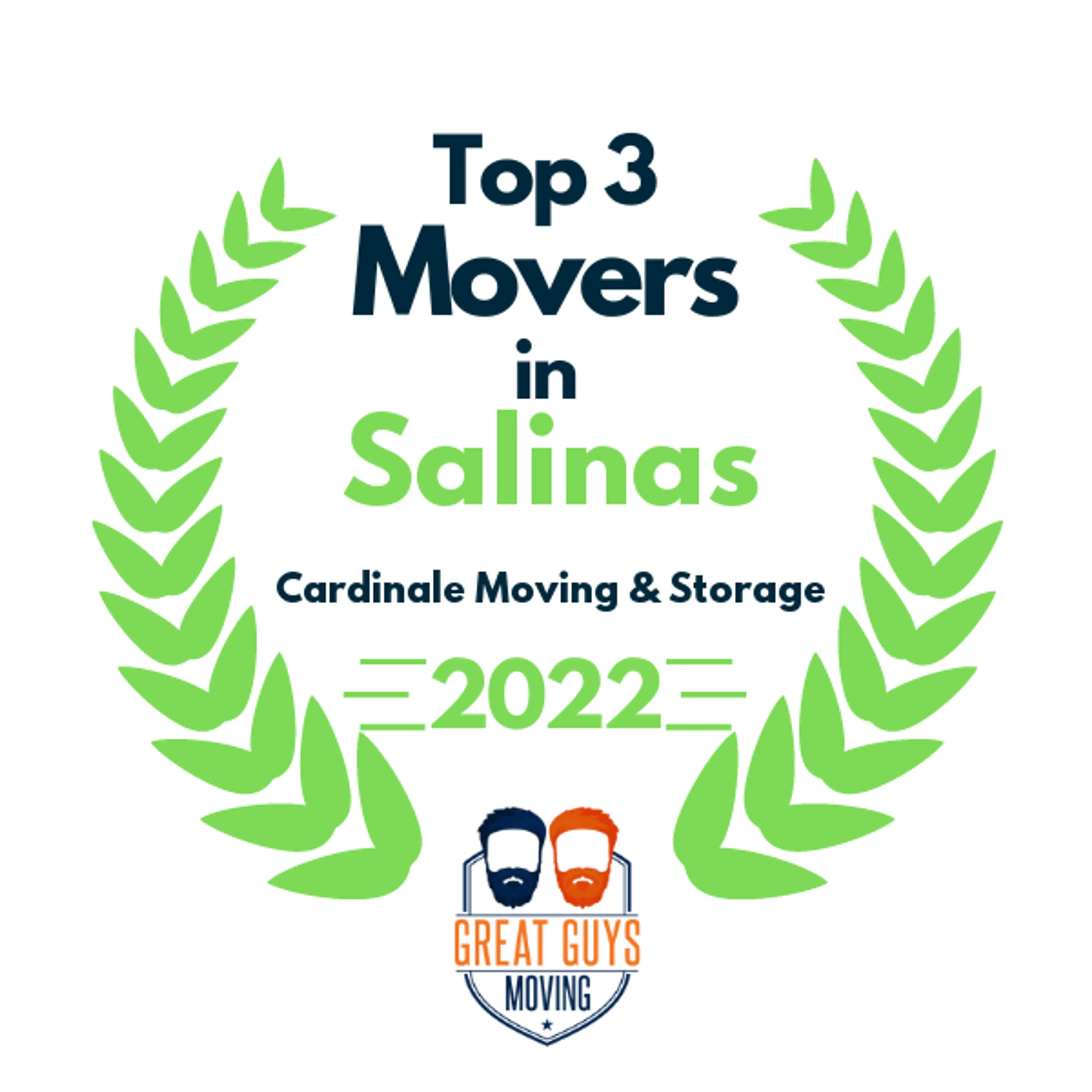 Top 3 Movers in Salinas, CA 2022 award