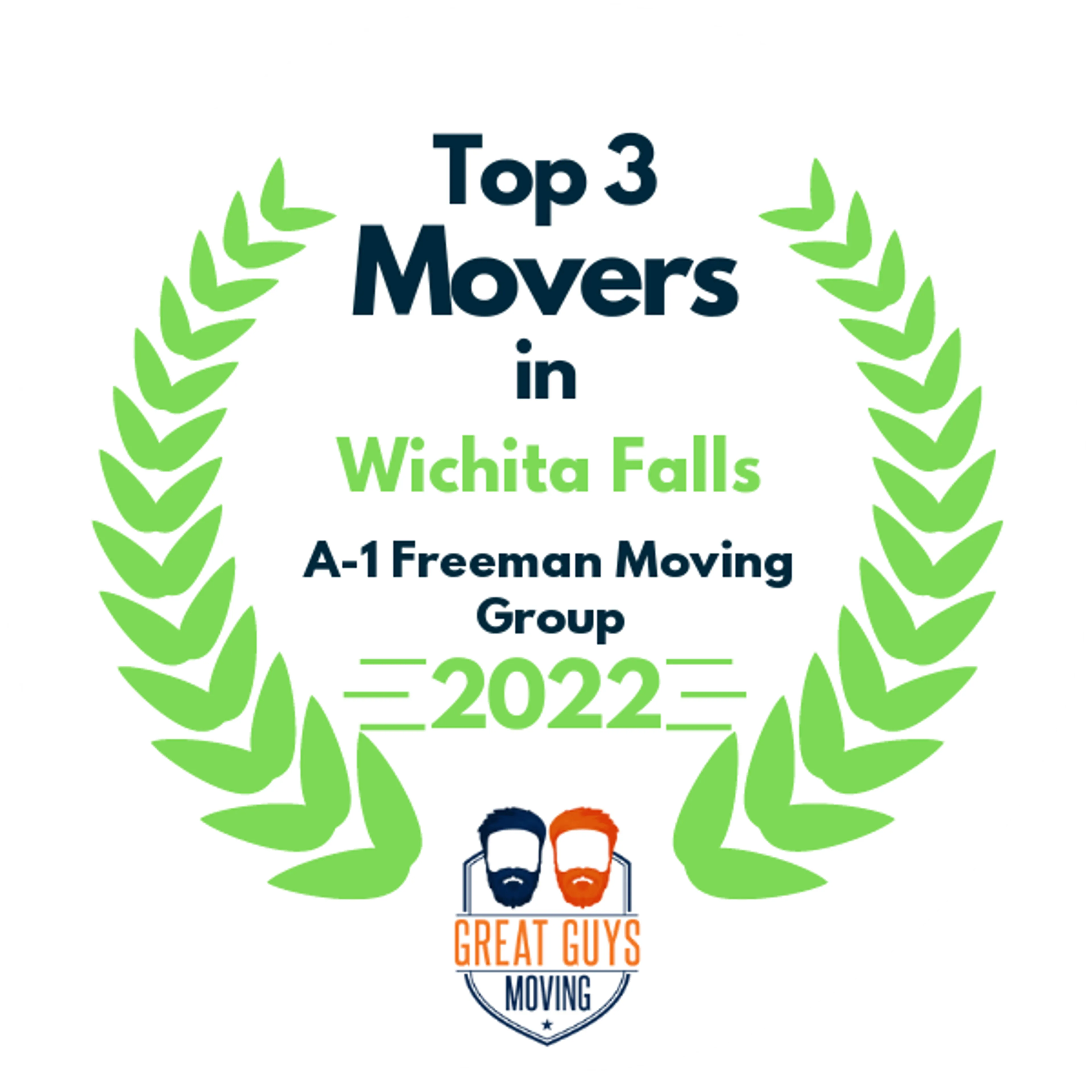 Top 3 Movers in Wichita Falls, TX 2022 award
