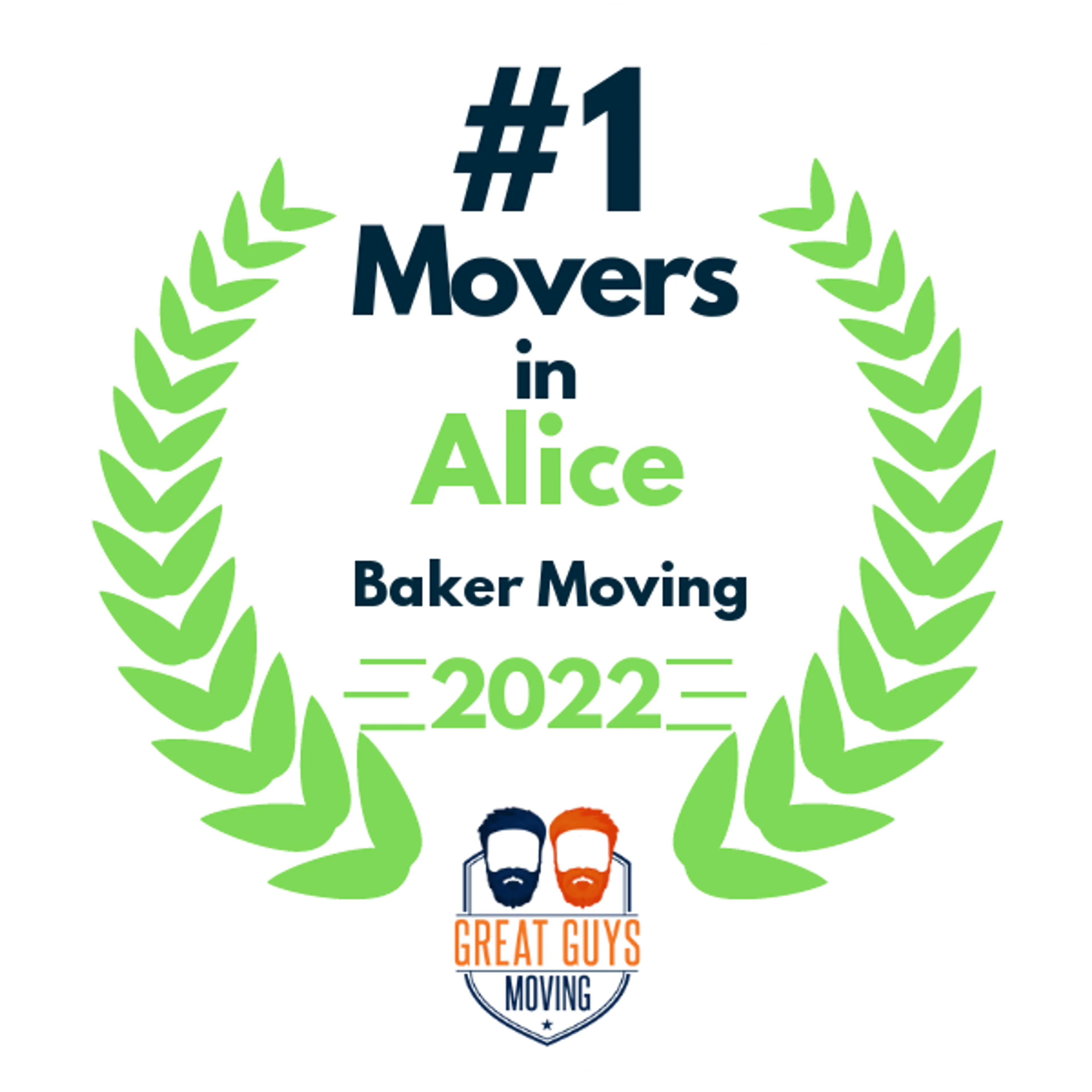 #1 Ranked Movers in Corpus Christi, TX 2022 award