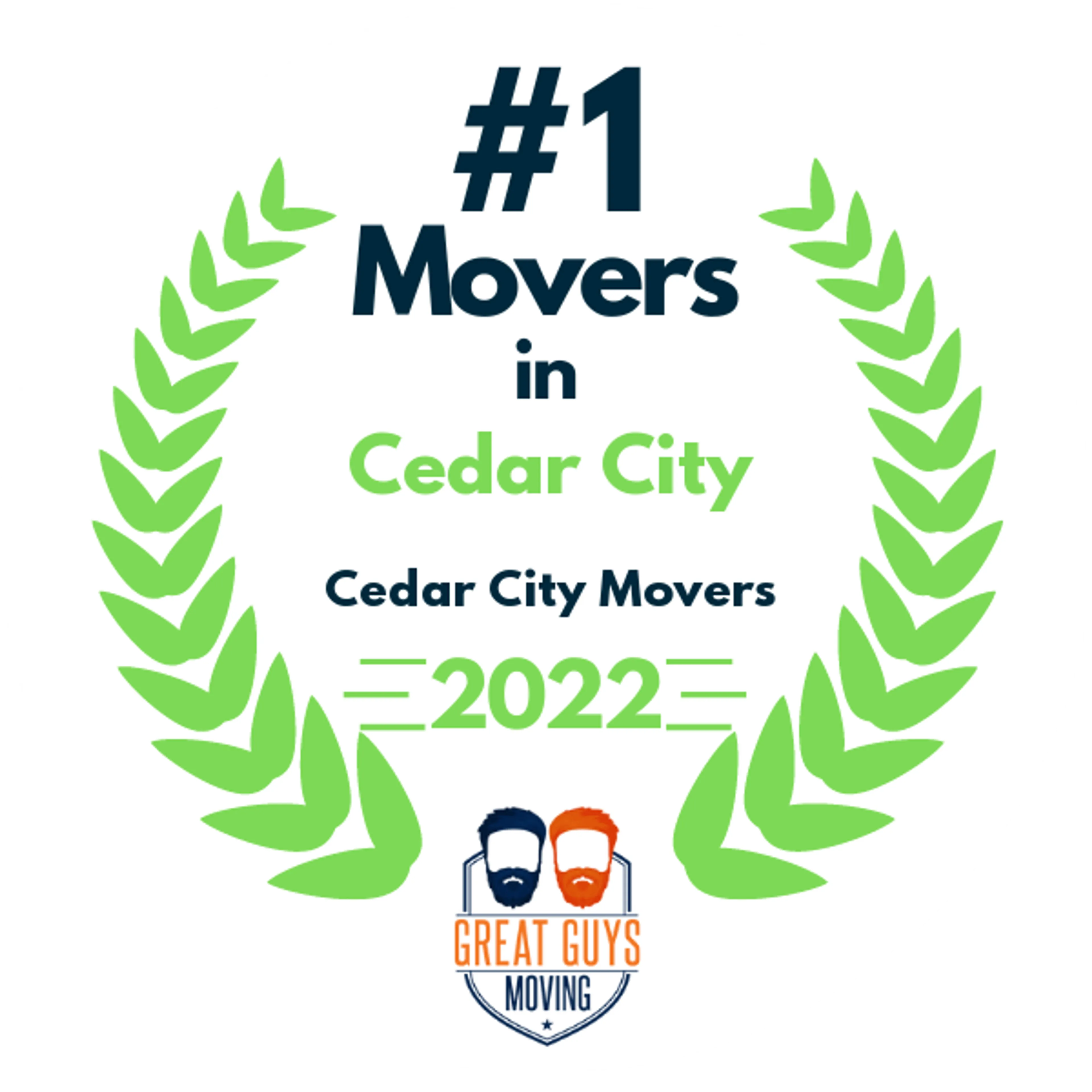 #1 Ranked Movers in St. George, UT 2022 award
