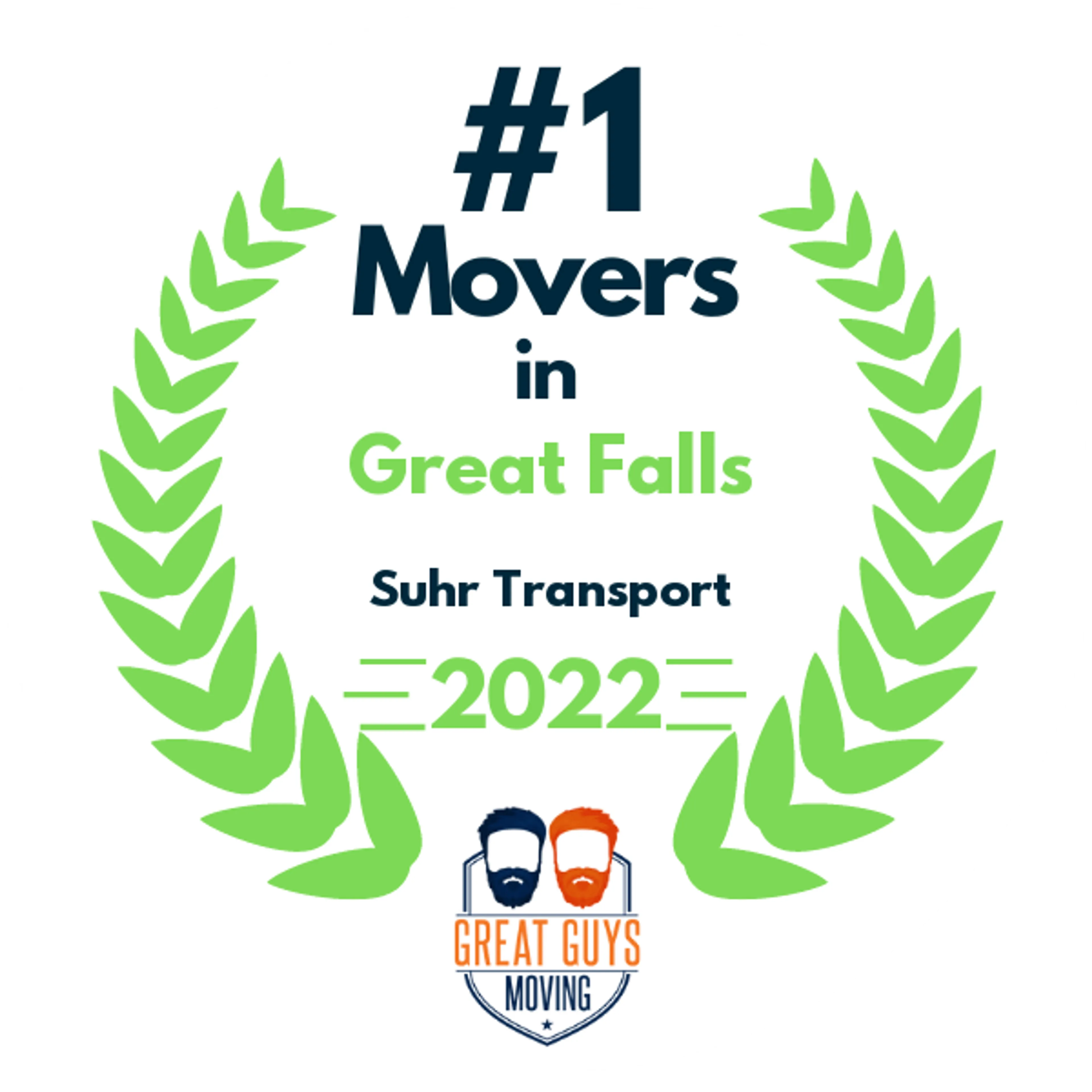 #1 Ranked Movers in Great Falls, MT 2022 award