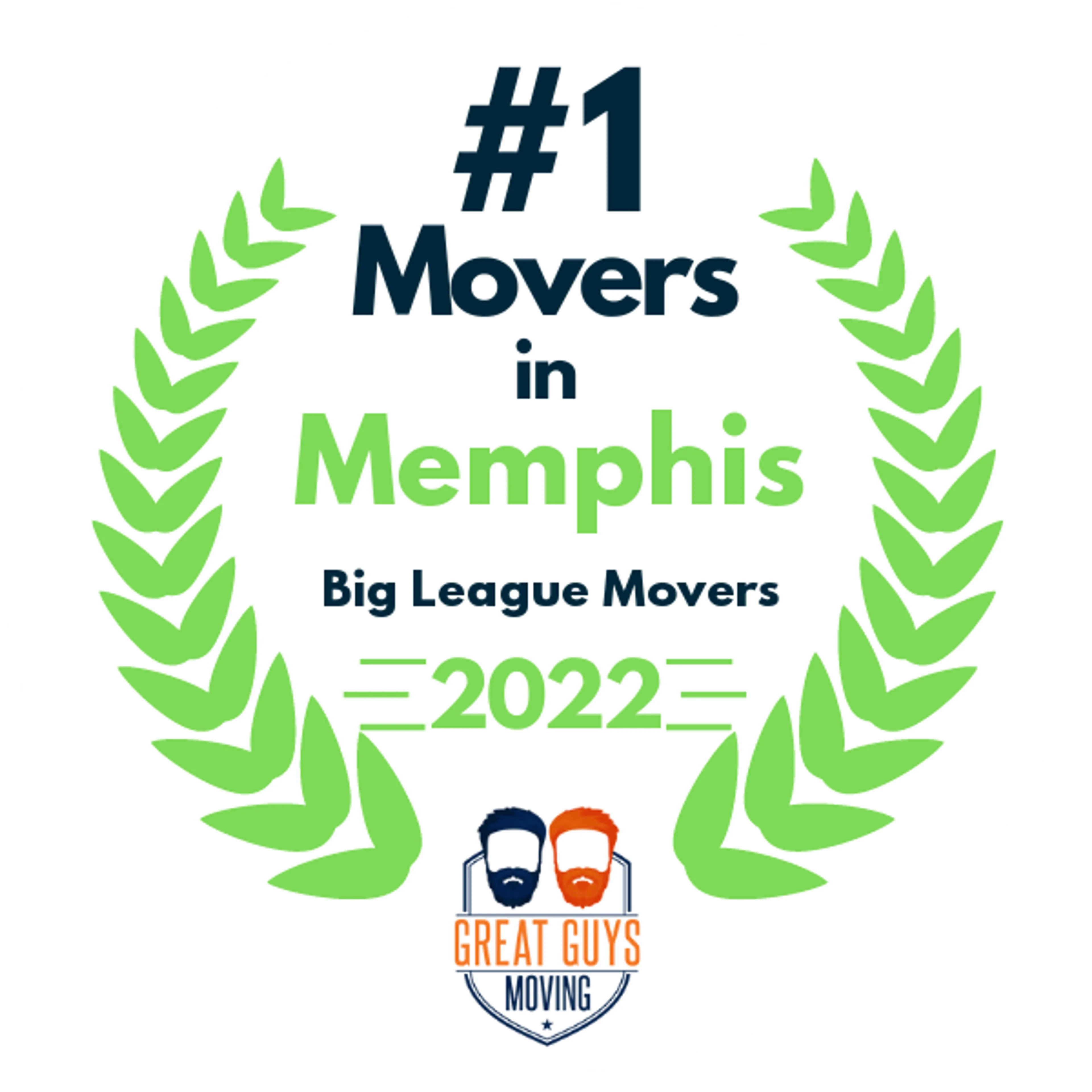 #1 Ranked Movers in Memphis, TN 2022 award
