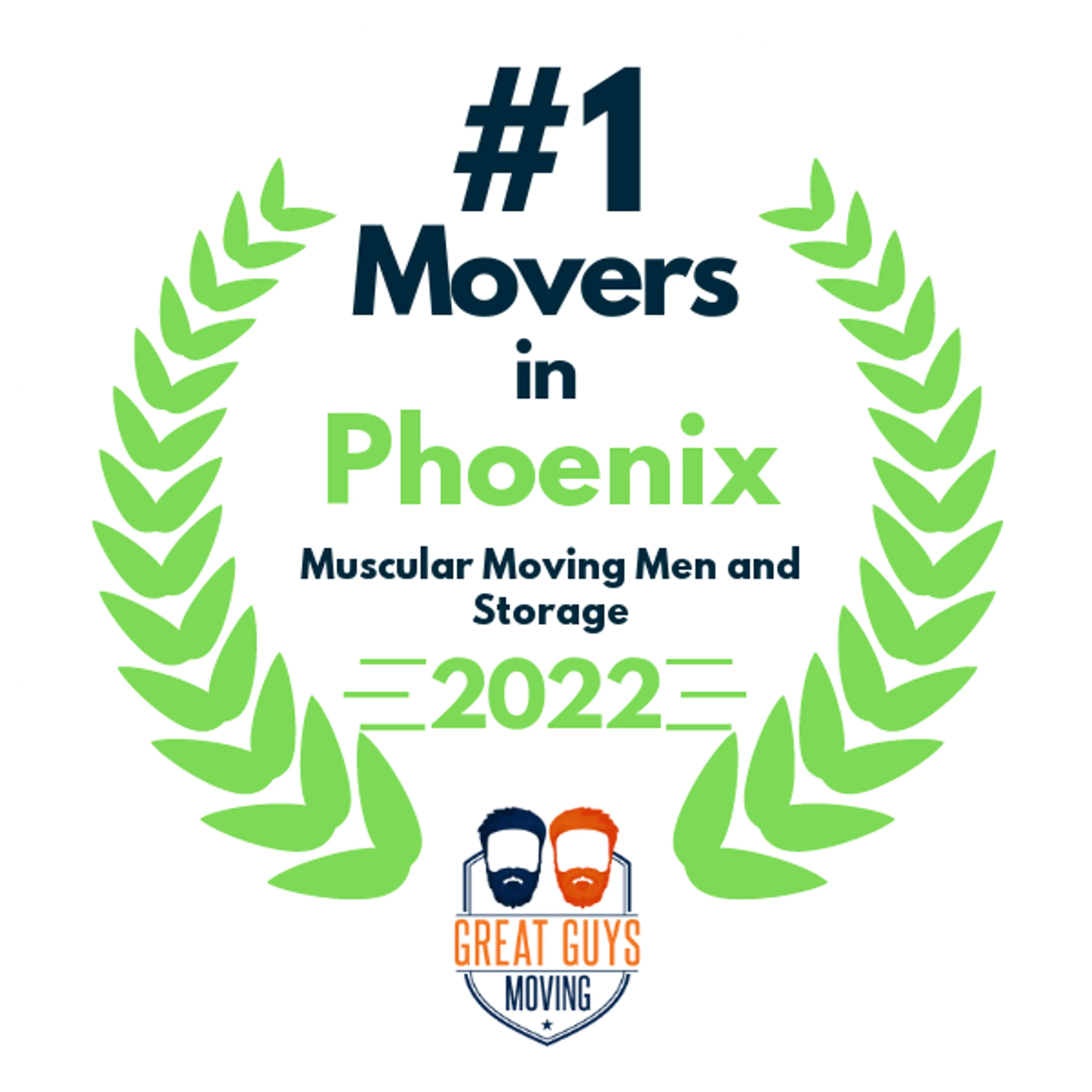 #1 Ranked Movers in Phoenix, AZ 2022 award