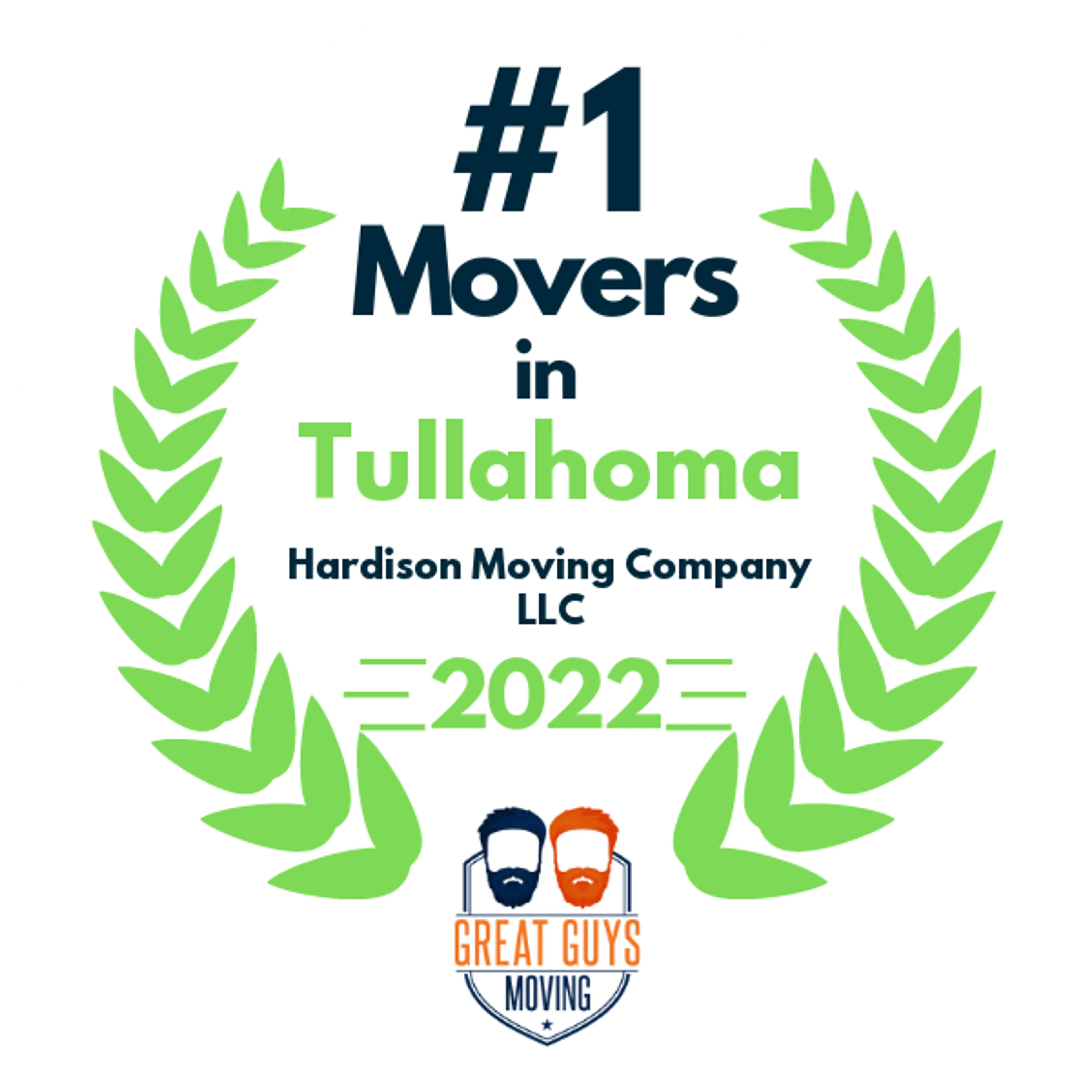 #1 Ranked Movers in Shelbyville, TN 2022 award