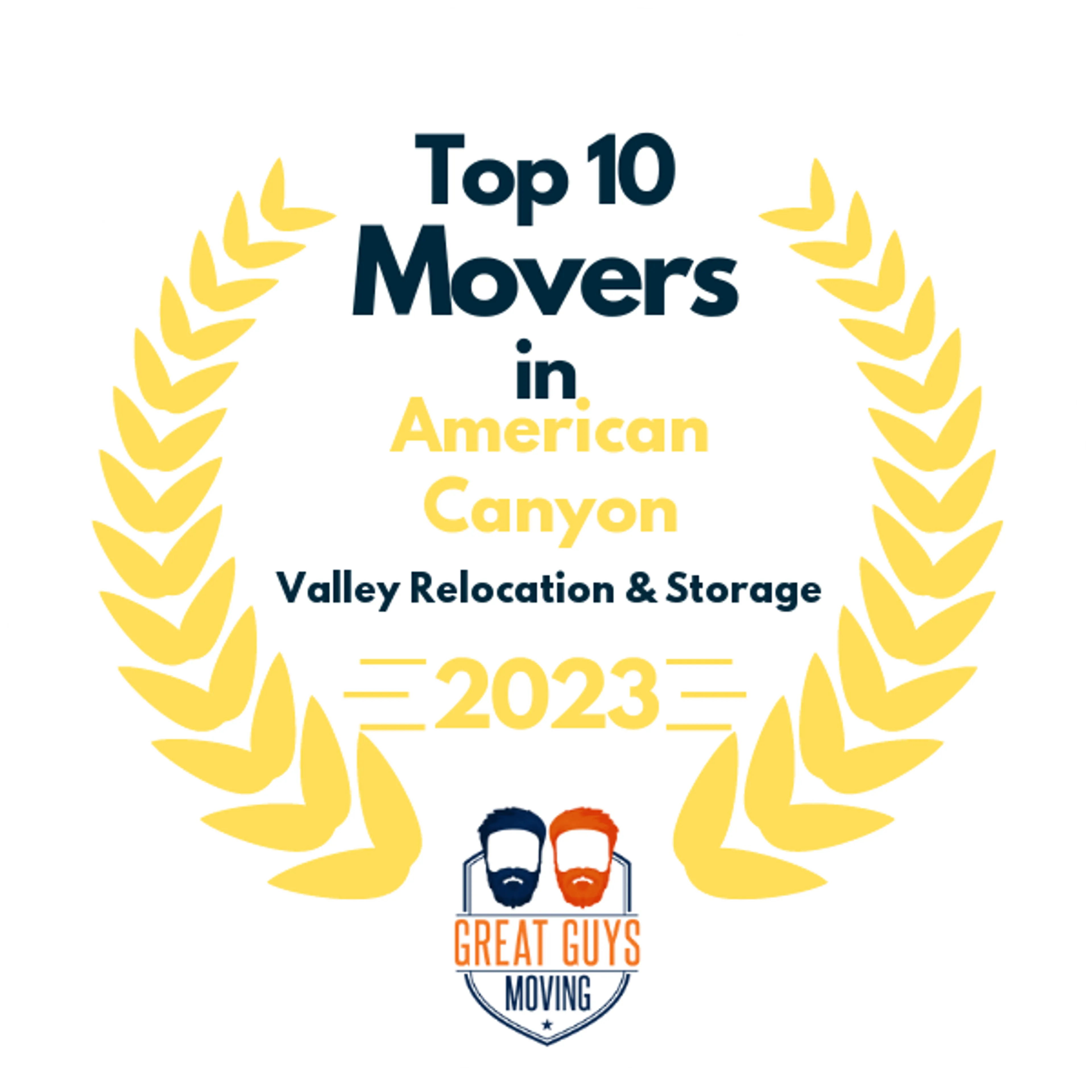 Top 10 Movers in Modesto, CA 2023 award