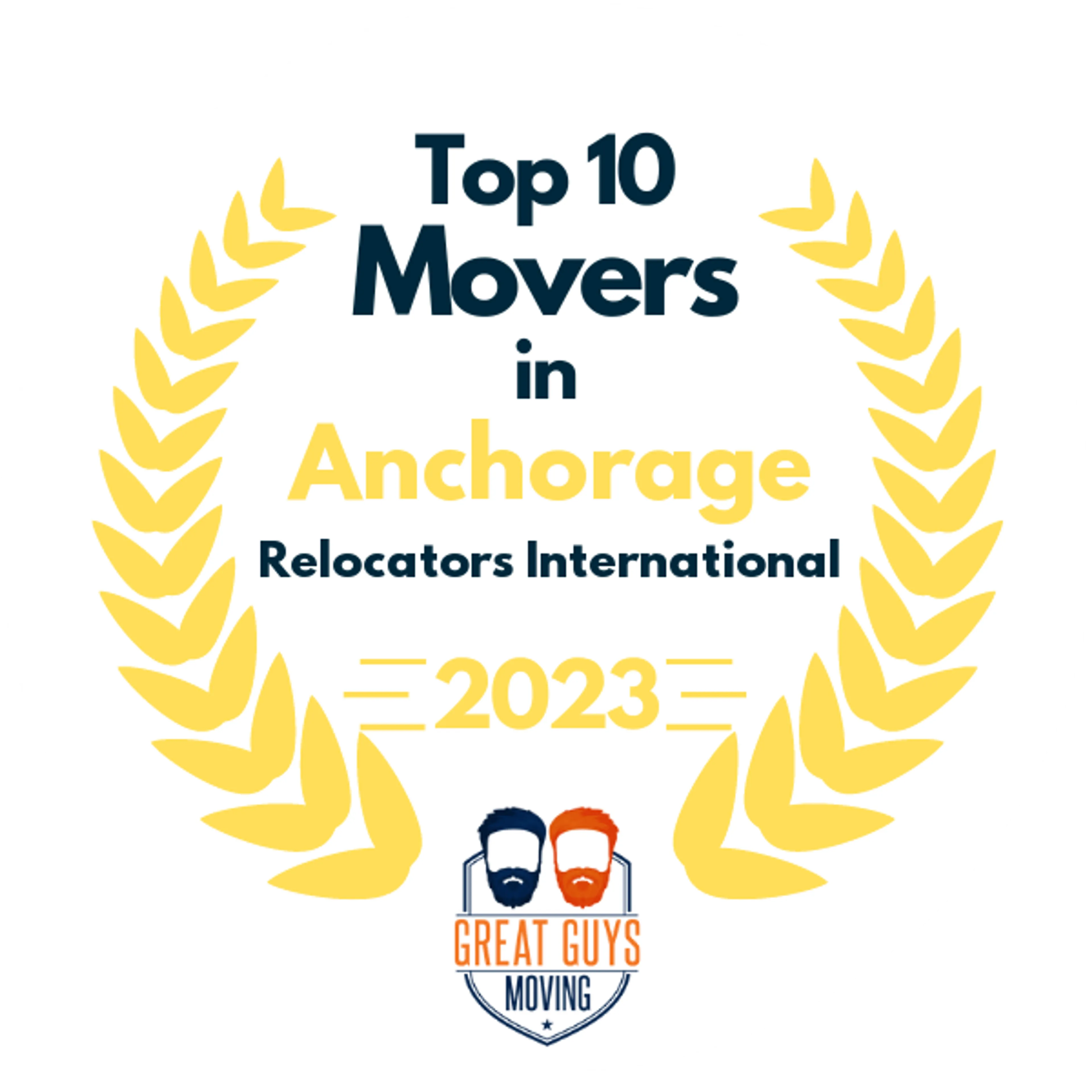 Top 10 Movers in Anchorage, AK 2023 award