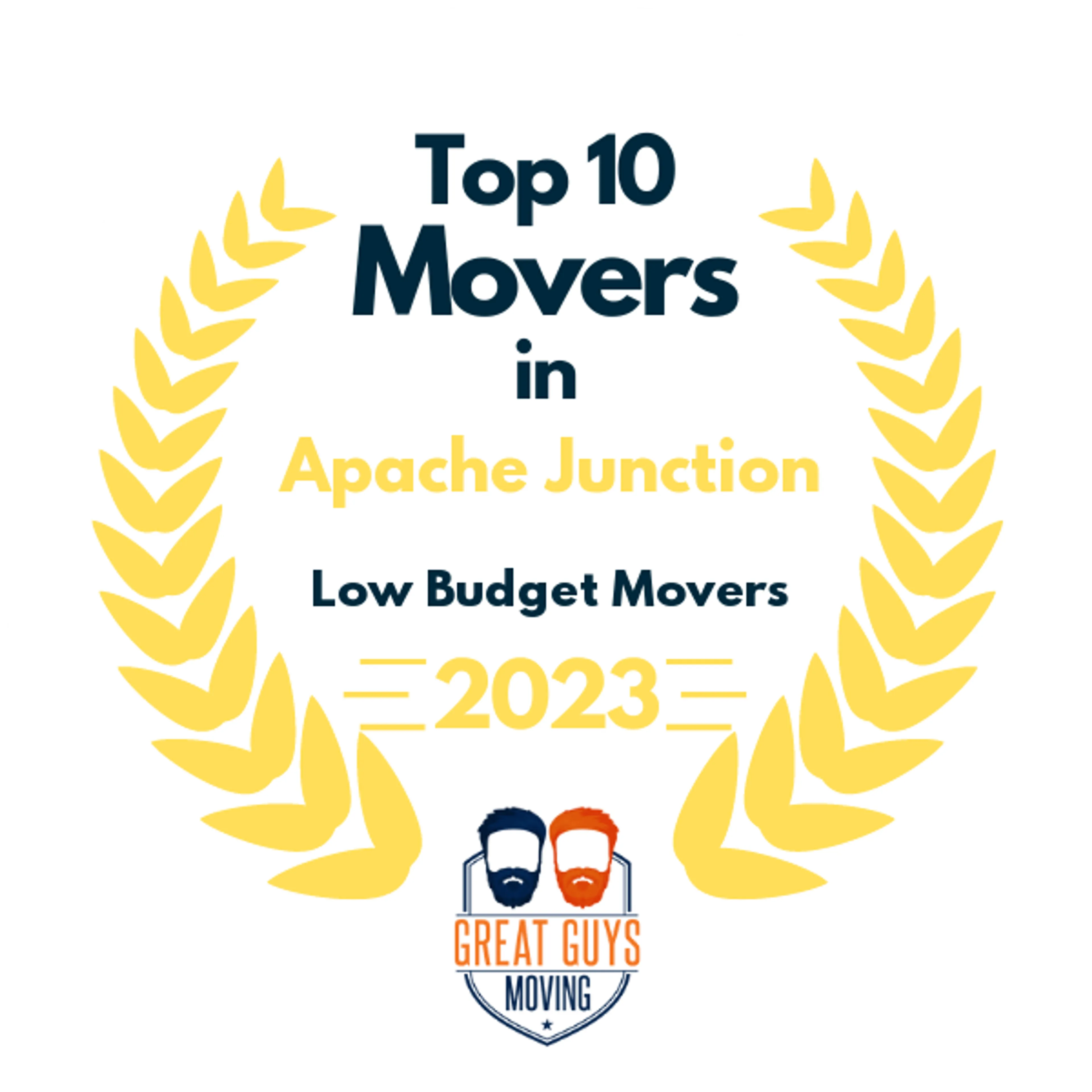 Top 10 Movers in Apache Junction, AZ 2023 award