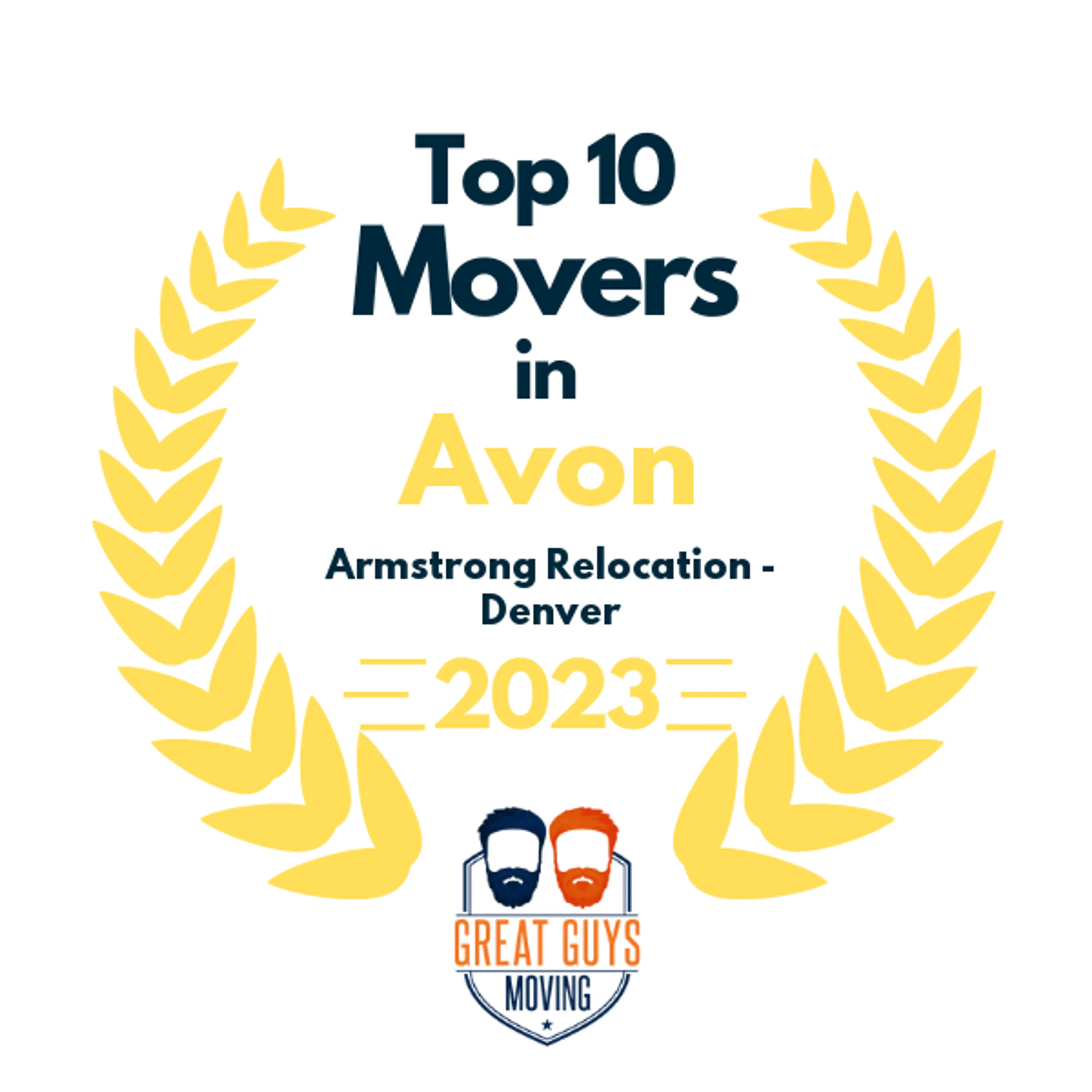 Top 10 Movers in Denver, CO 2023 award