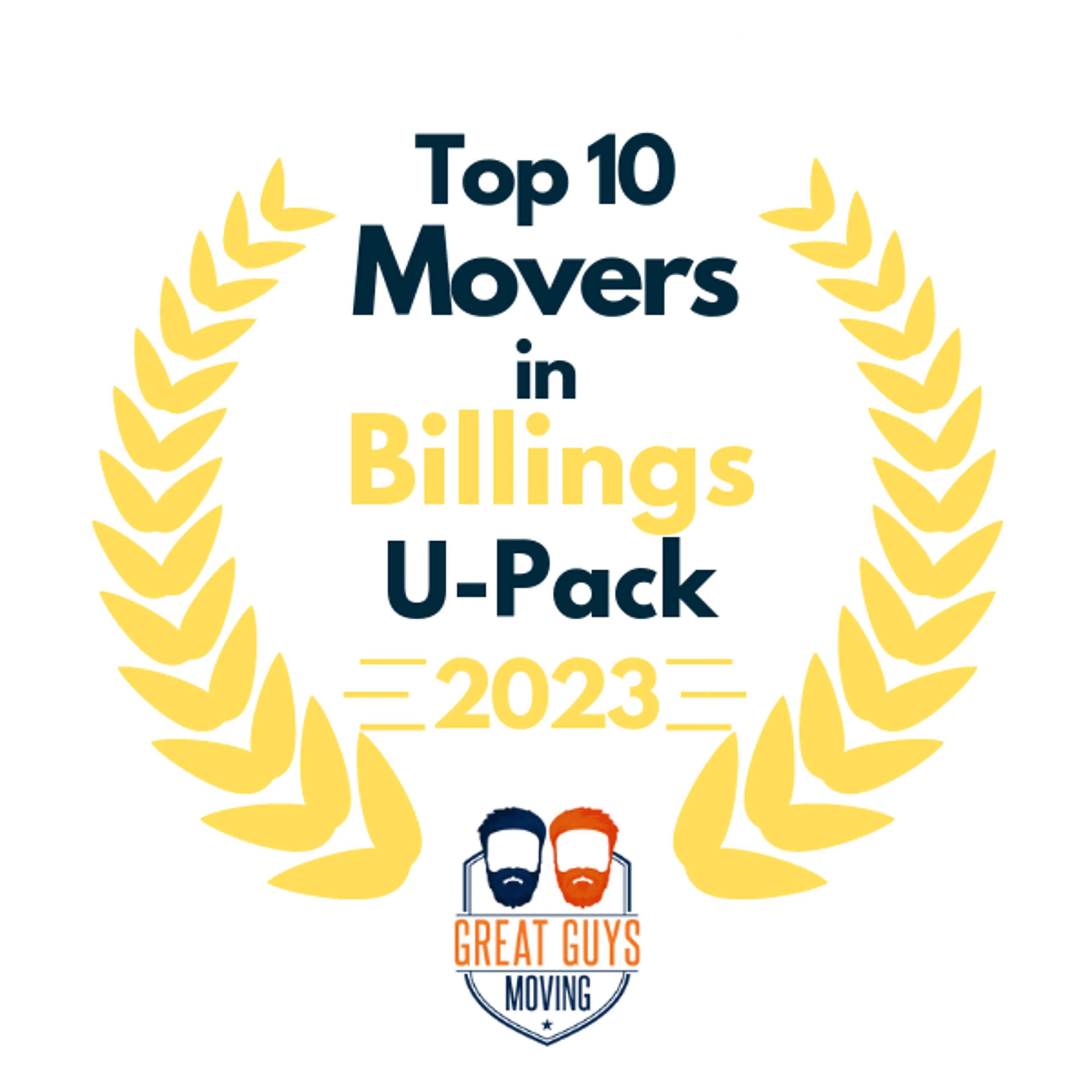 Top 10 Movers in Billings, MT 2023 award