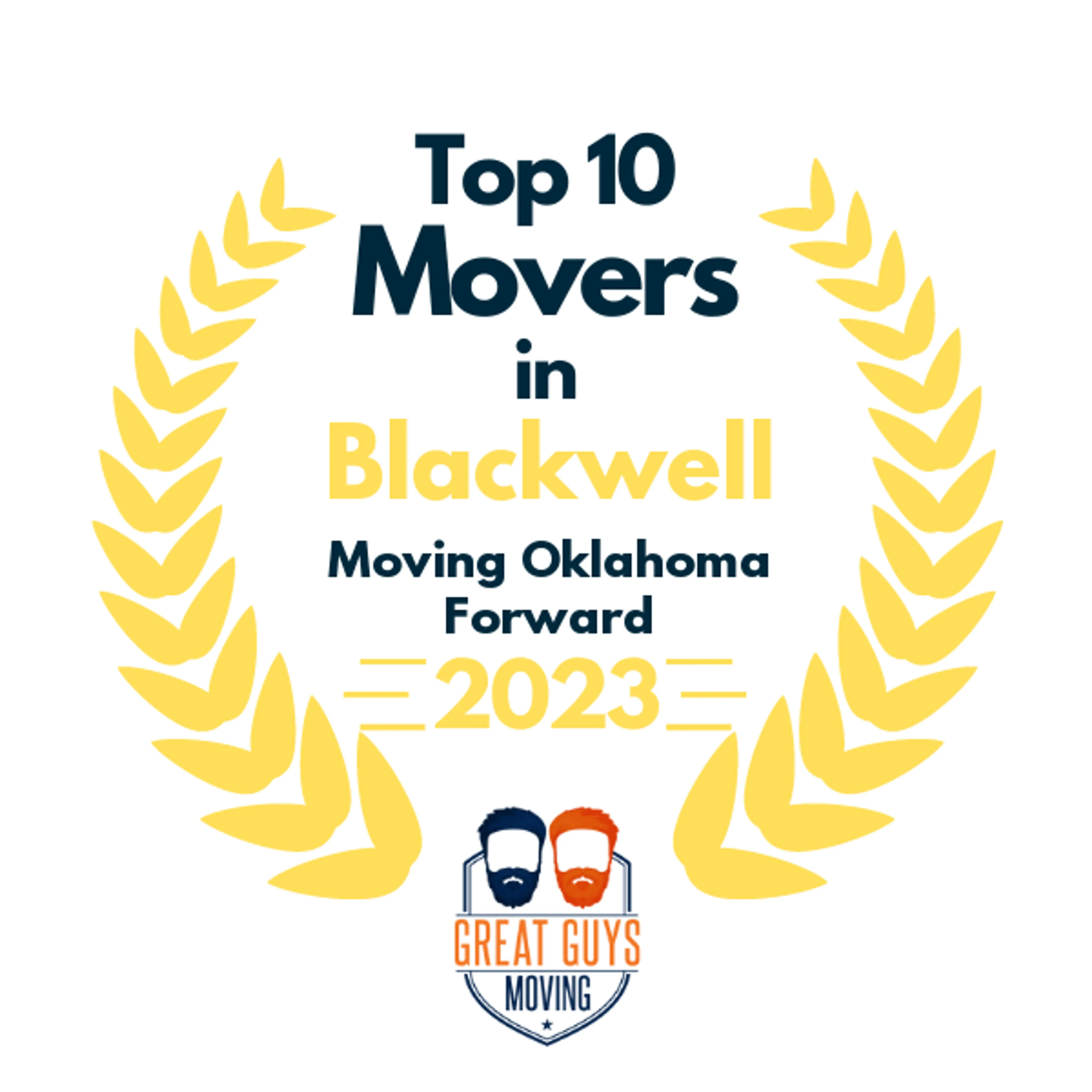 Top 10 Movers in Oklahoma City, OK 2023 award