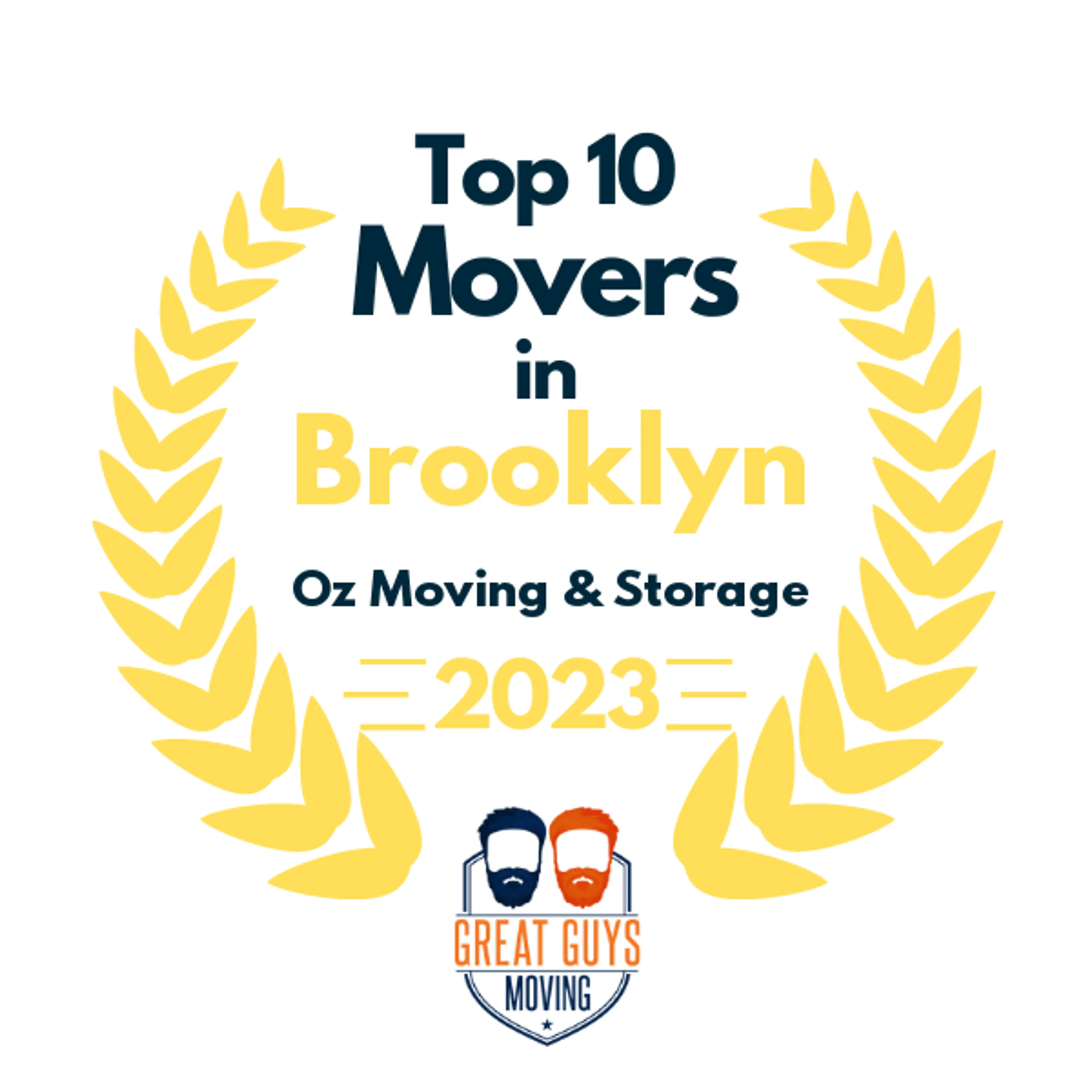 Top 10 Movers in Staten Island, NY 2023 award