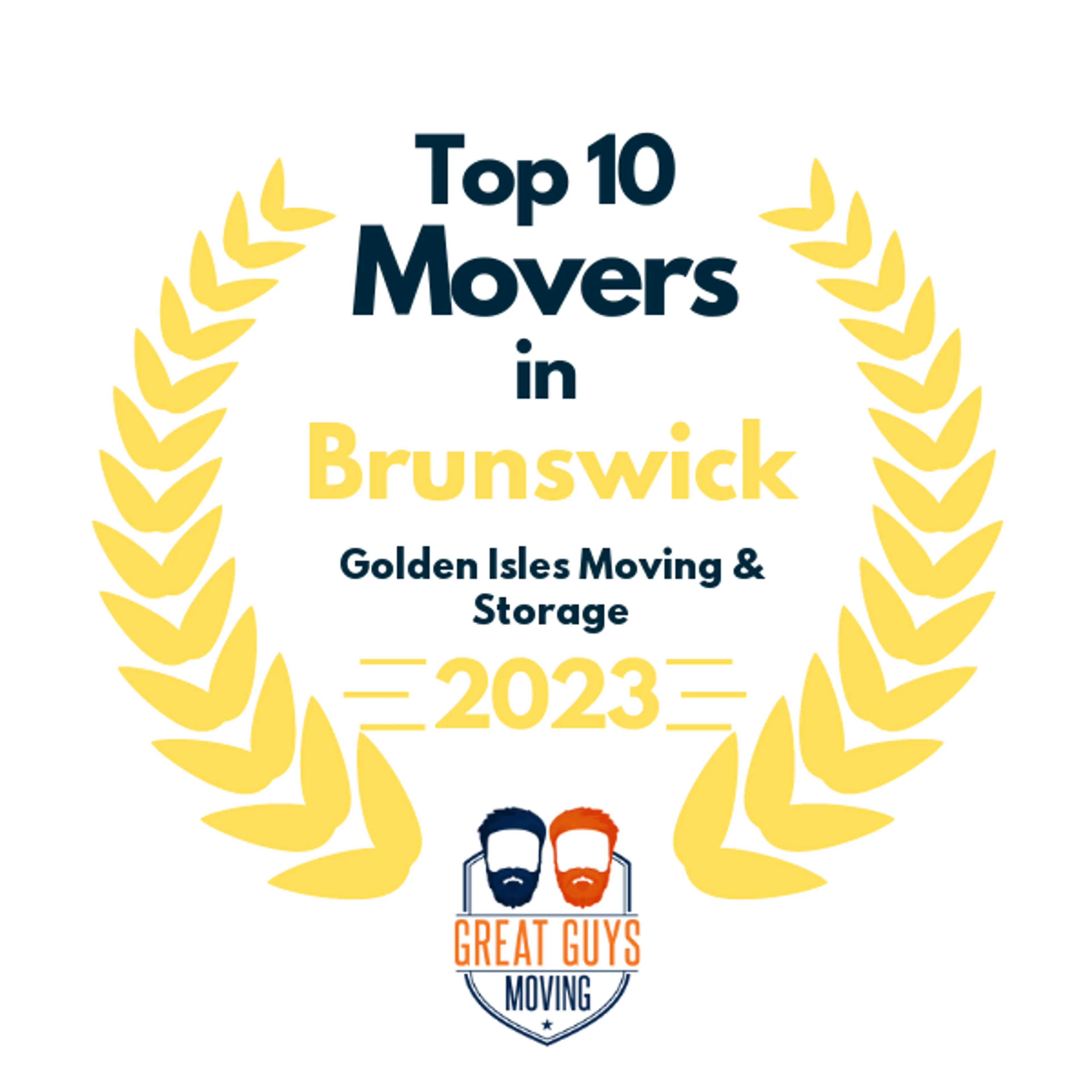 Top 10 Movers in St. Marys, GA 2023 award