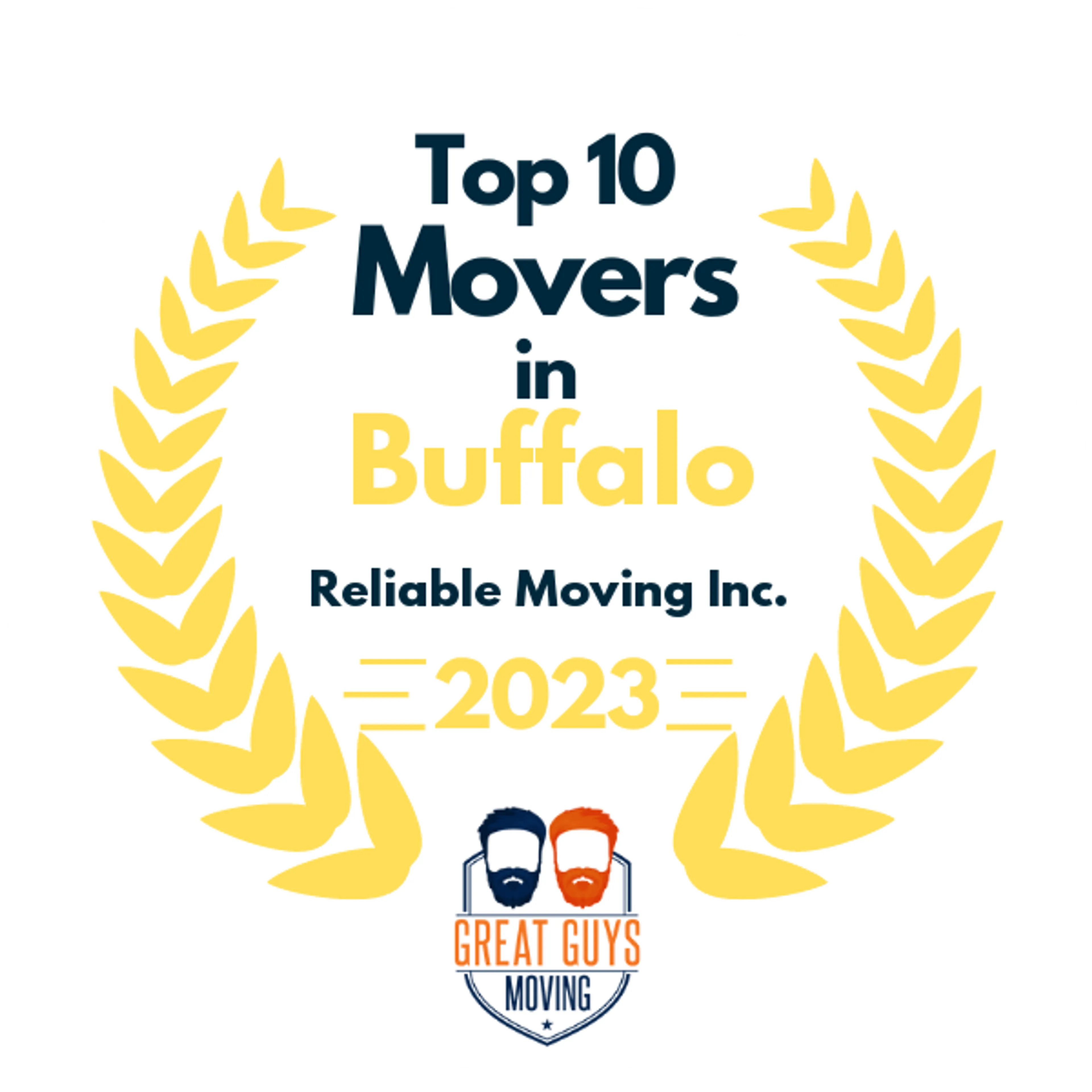Top 10 Movers in Buffalo, NY 2023 award