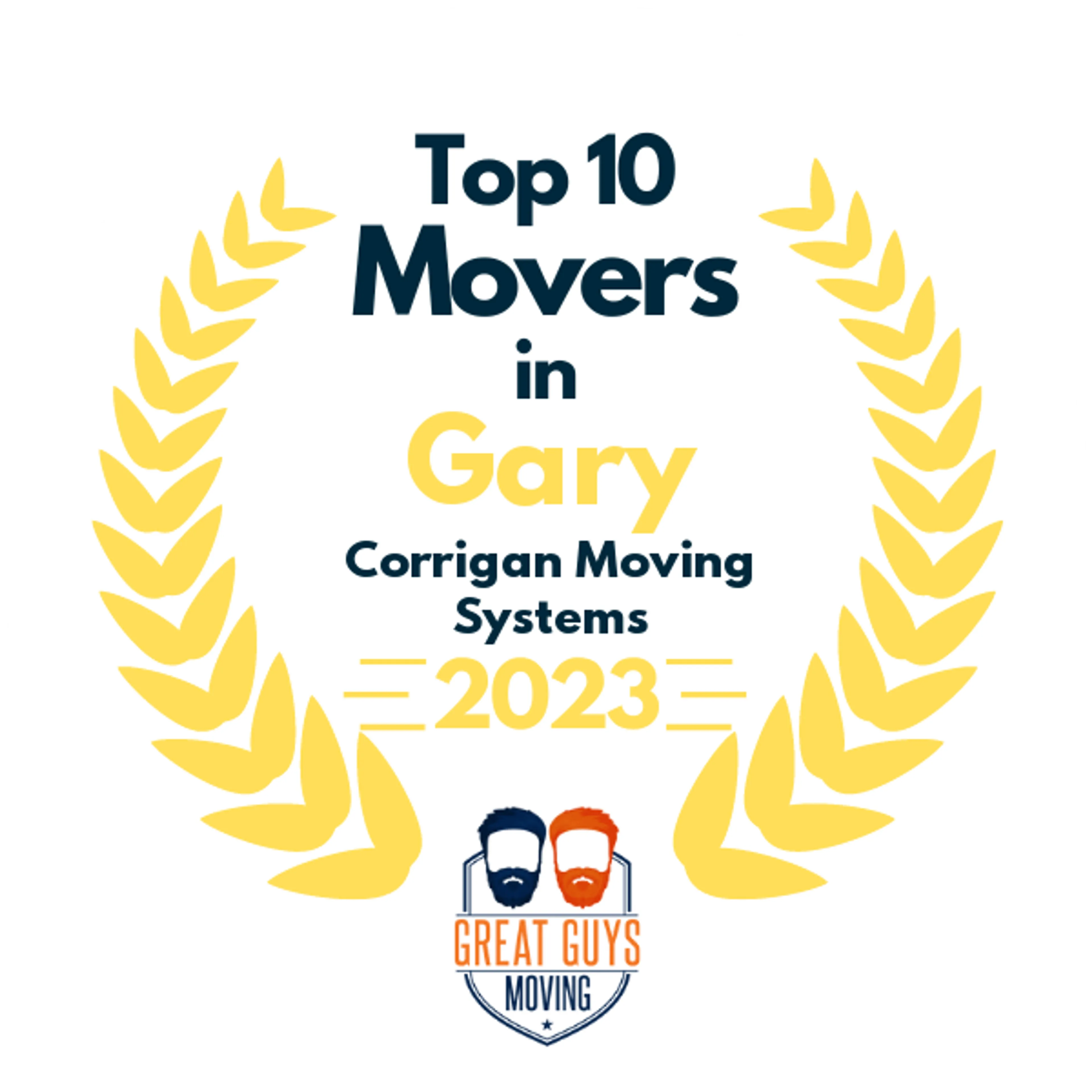 Top 10 Movers in Aurora, IL 2023 award