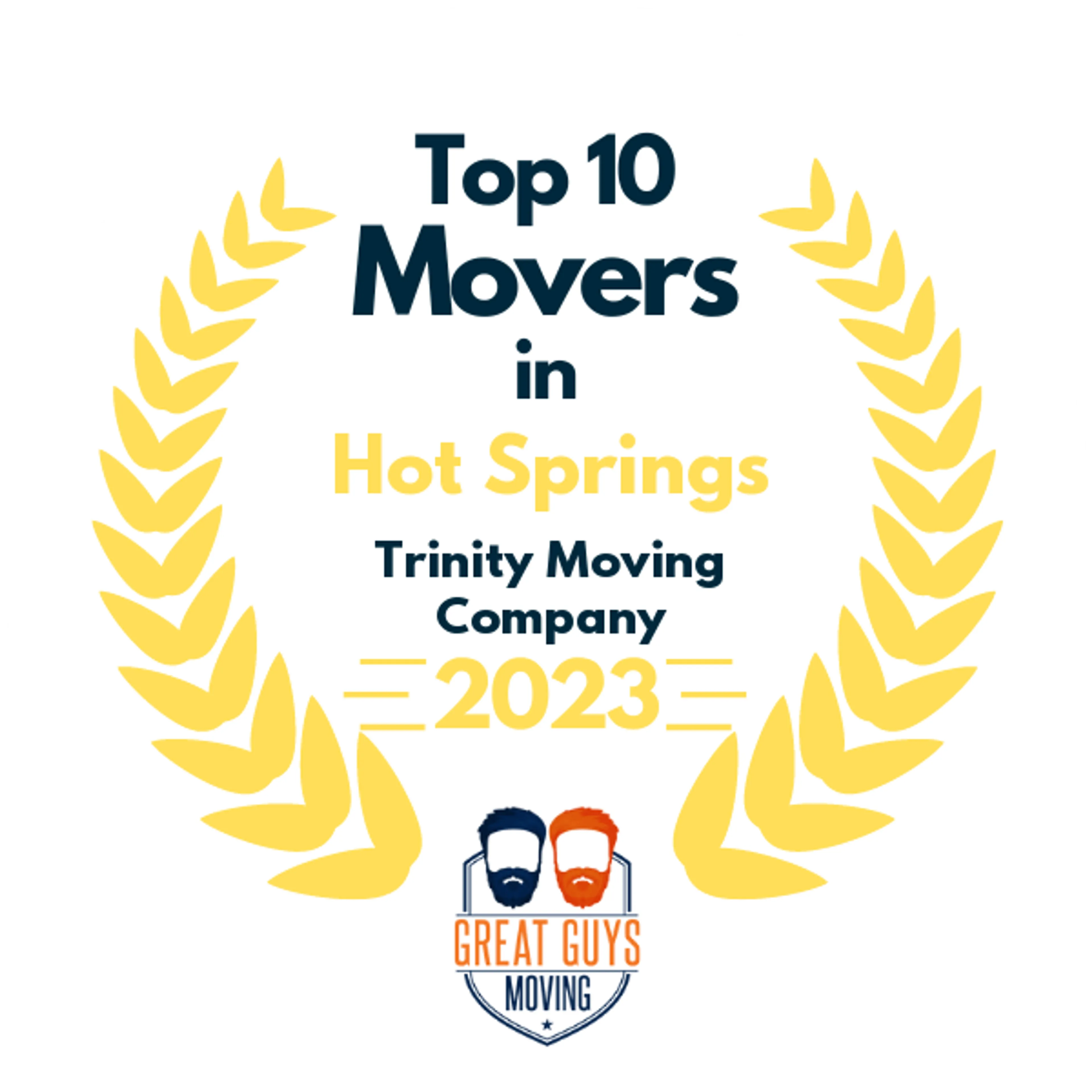 Top 10 Movers in Hot Springs, AR 2023 award