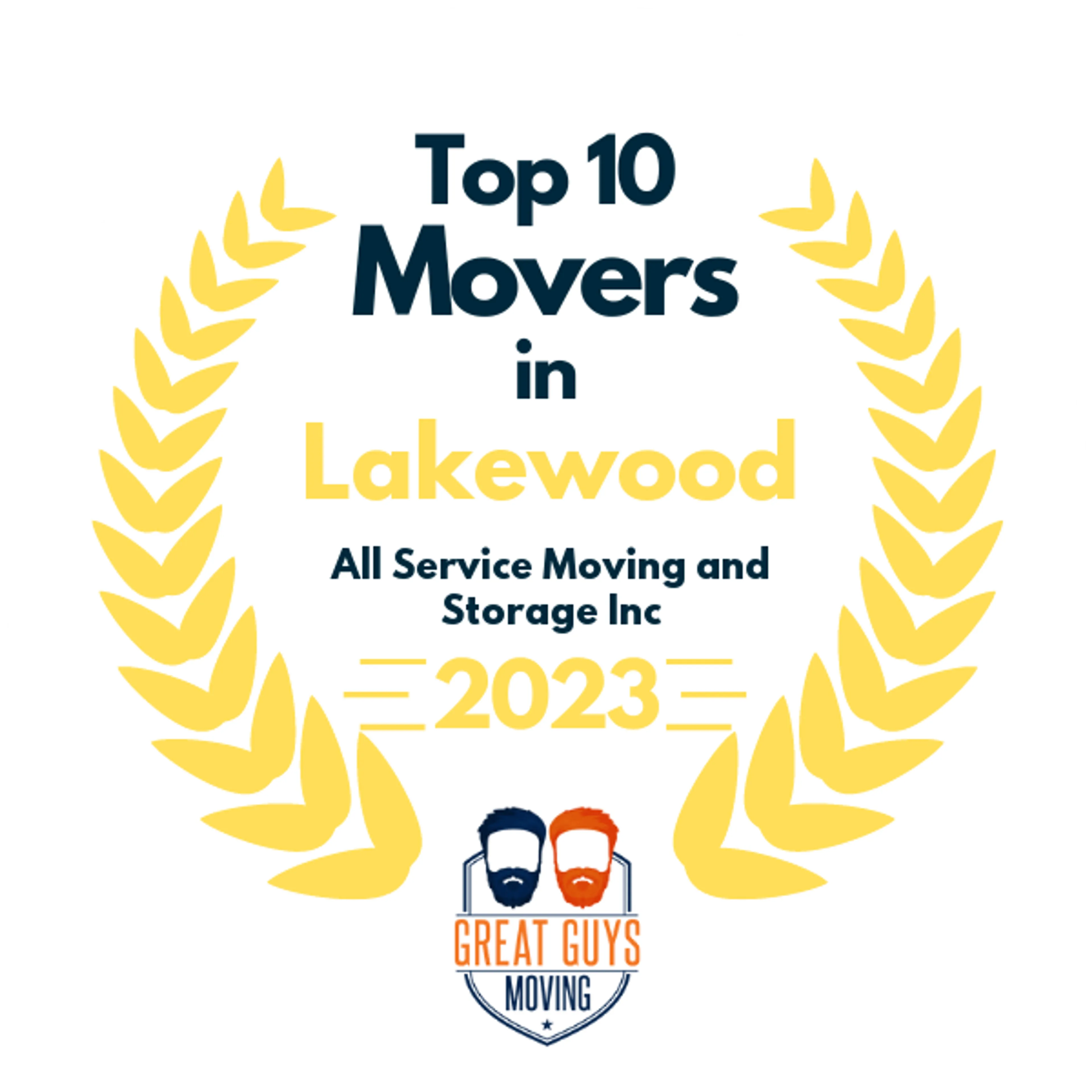 Top 10 Movers in Cleveland, OH 2023 award