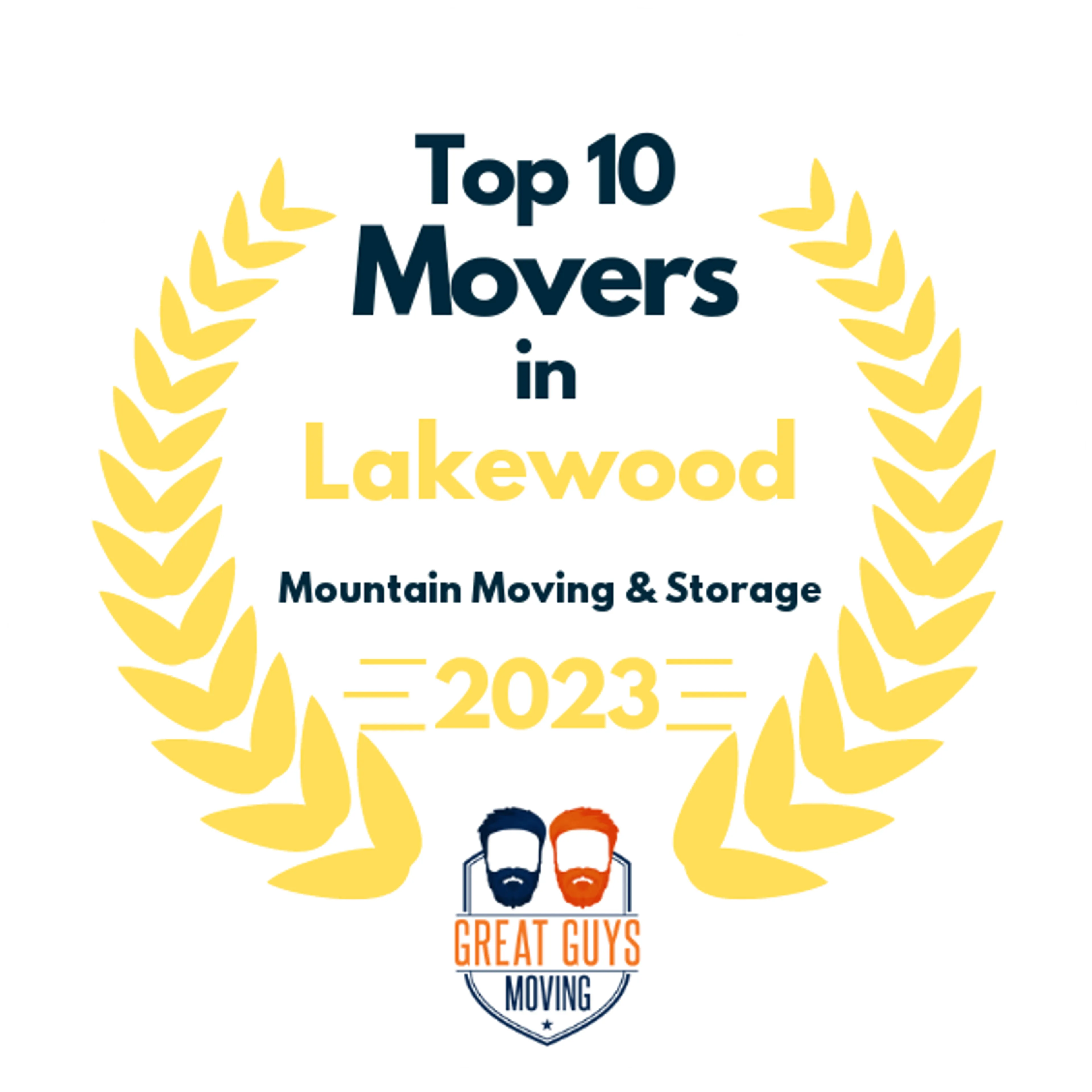 Top 10 Movers in Tacoma, WA 2023 award