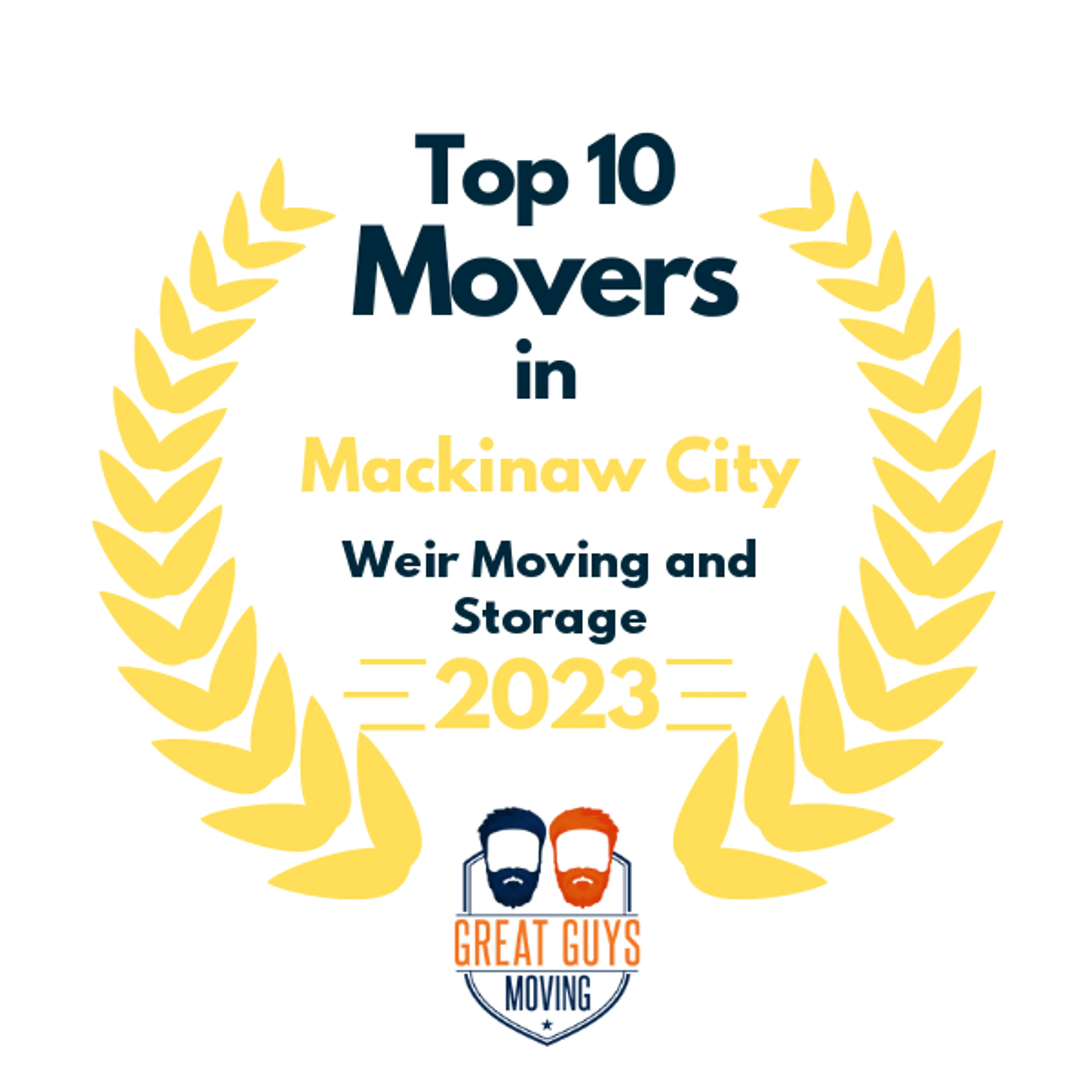Top 10 Movers in Rogers City, MI 2023 award