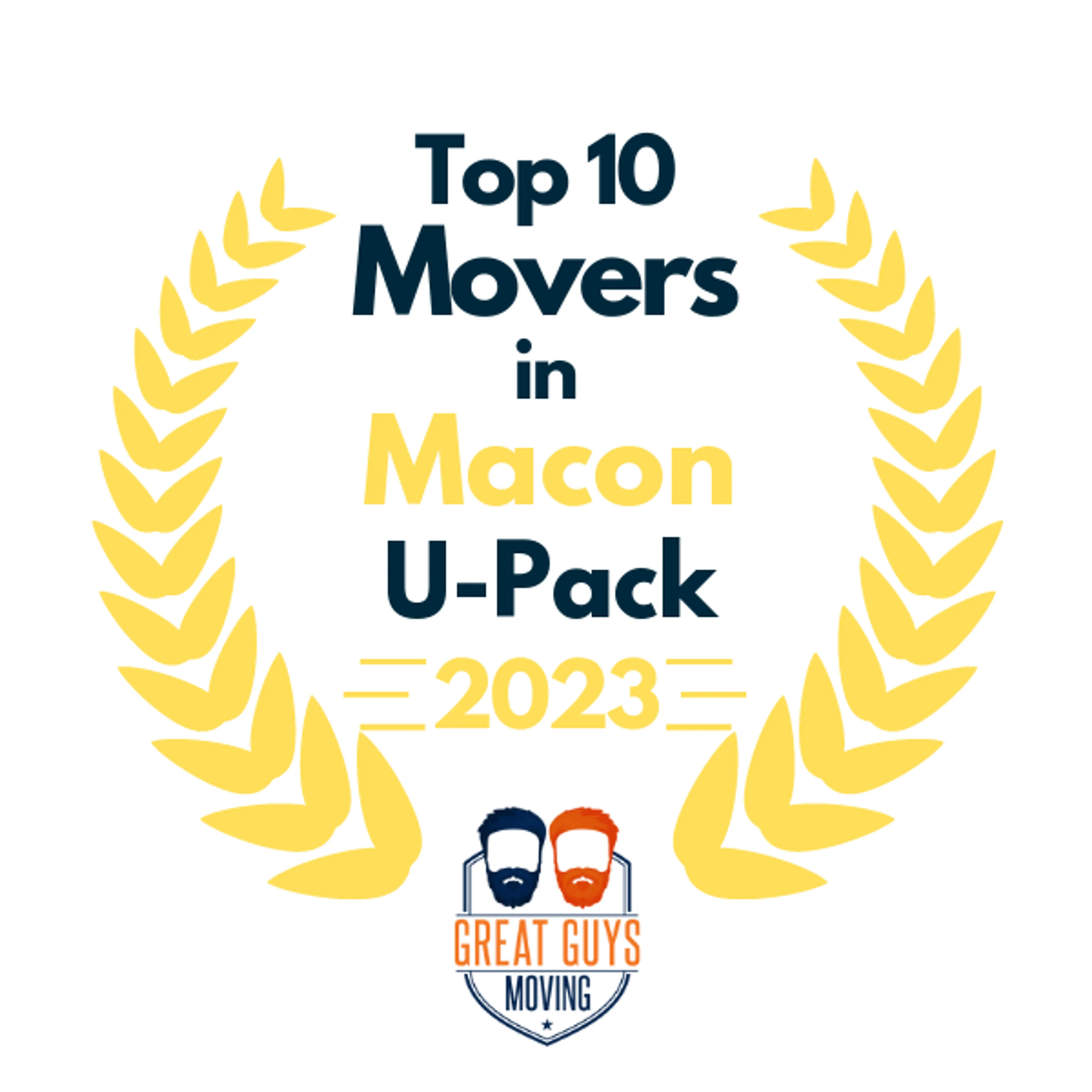 Top 10 Movers in Macon, GA 2023 award