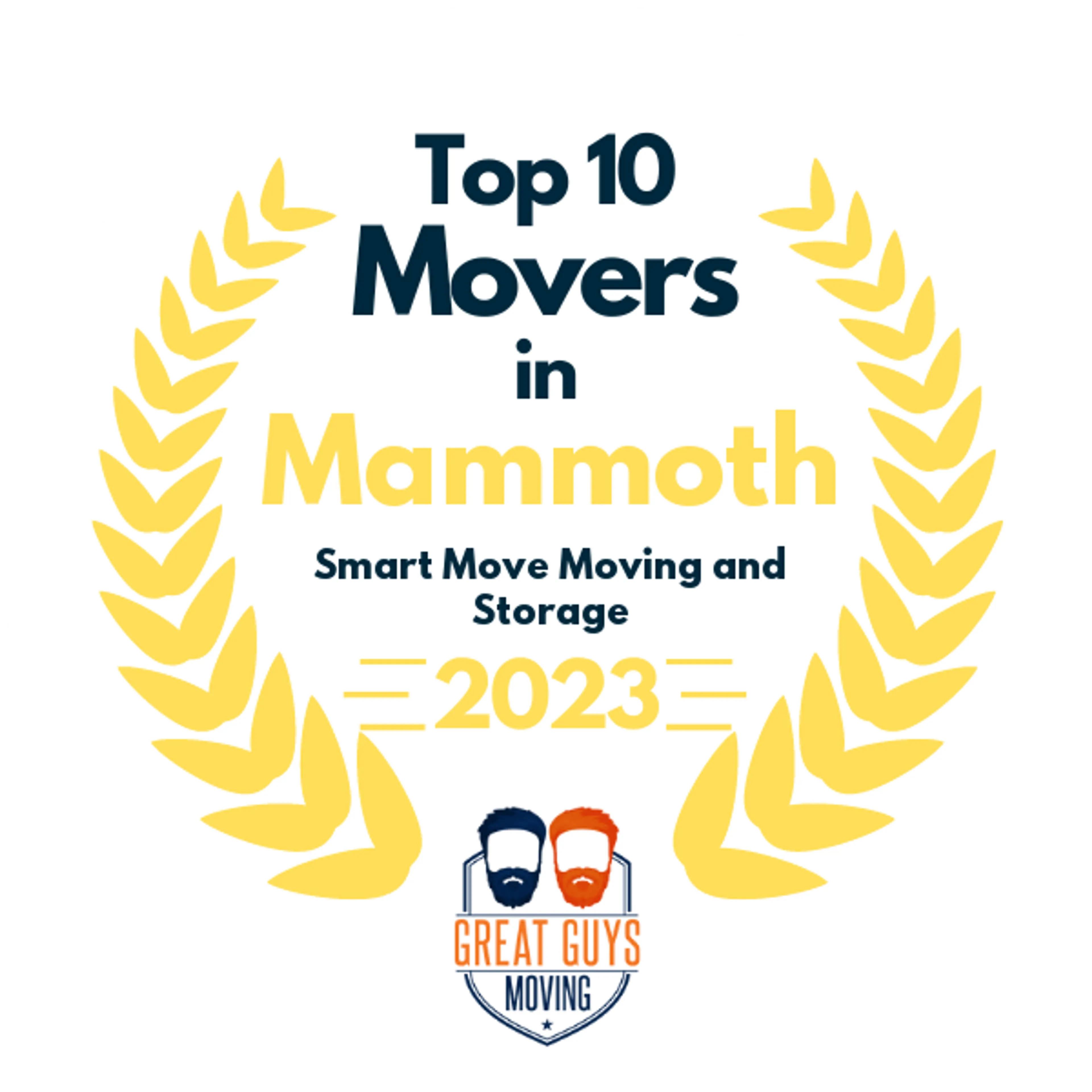 Top 10 Movers in Tucson, AZ 2023 award