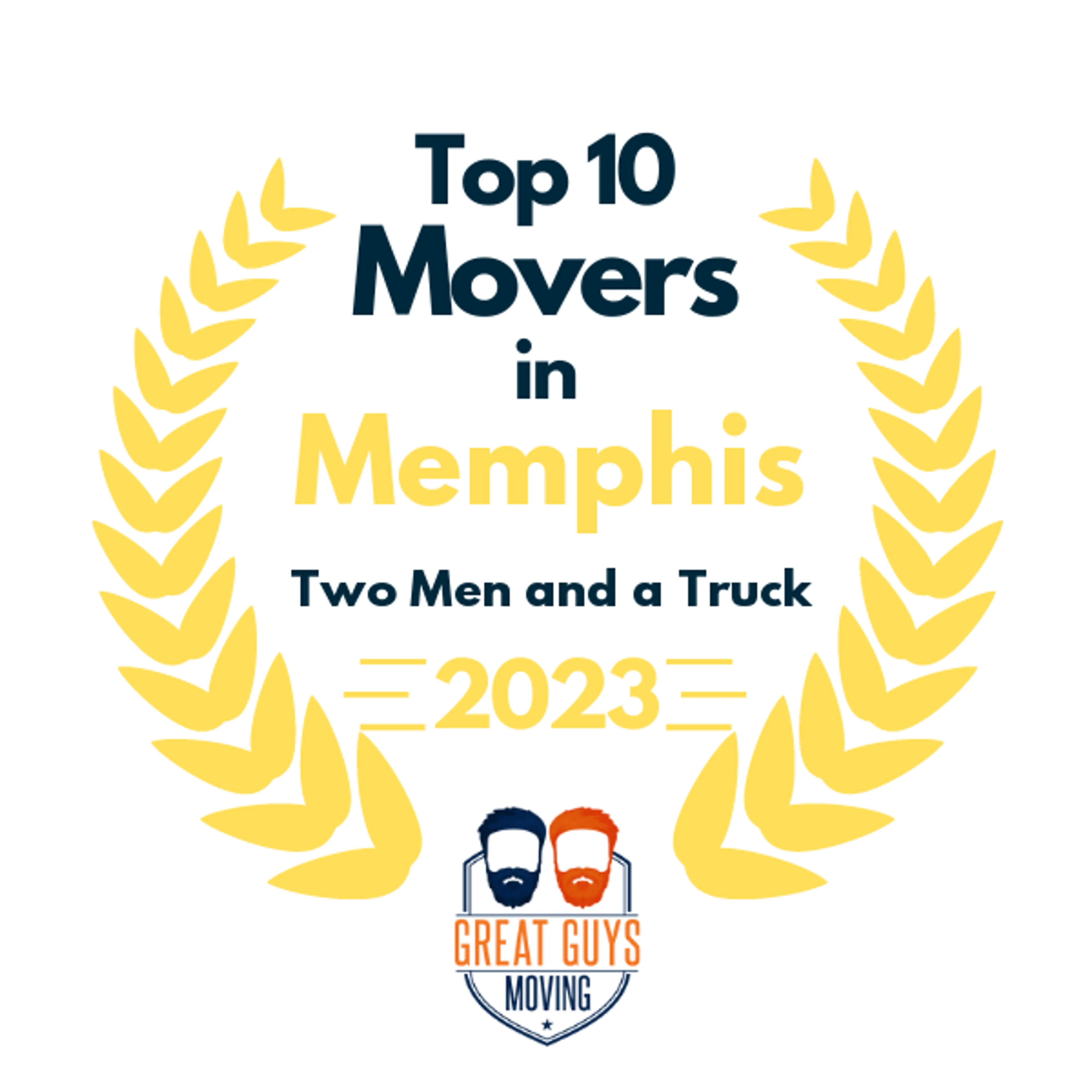 Top 10 Movers in Memphis, TN 2023 award