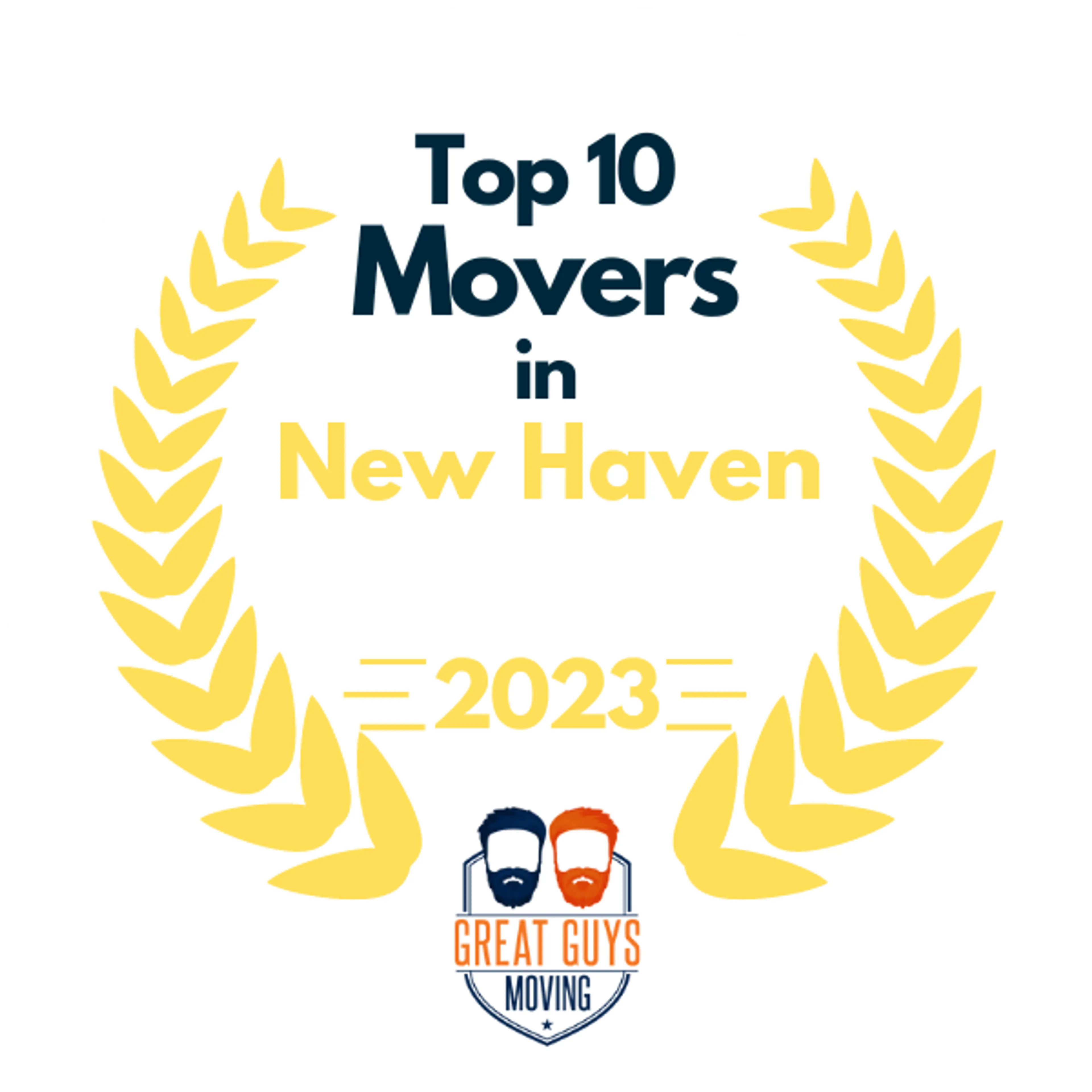 Top 10 Movers in New Haven, CT 2023 award