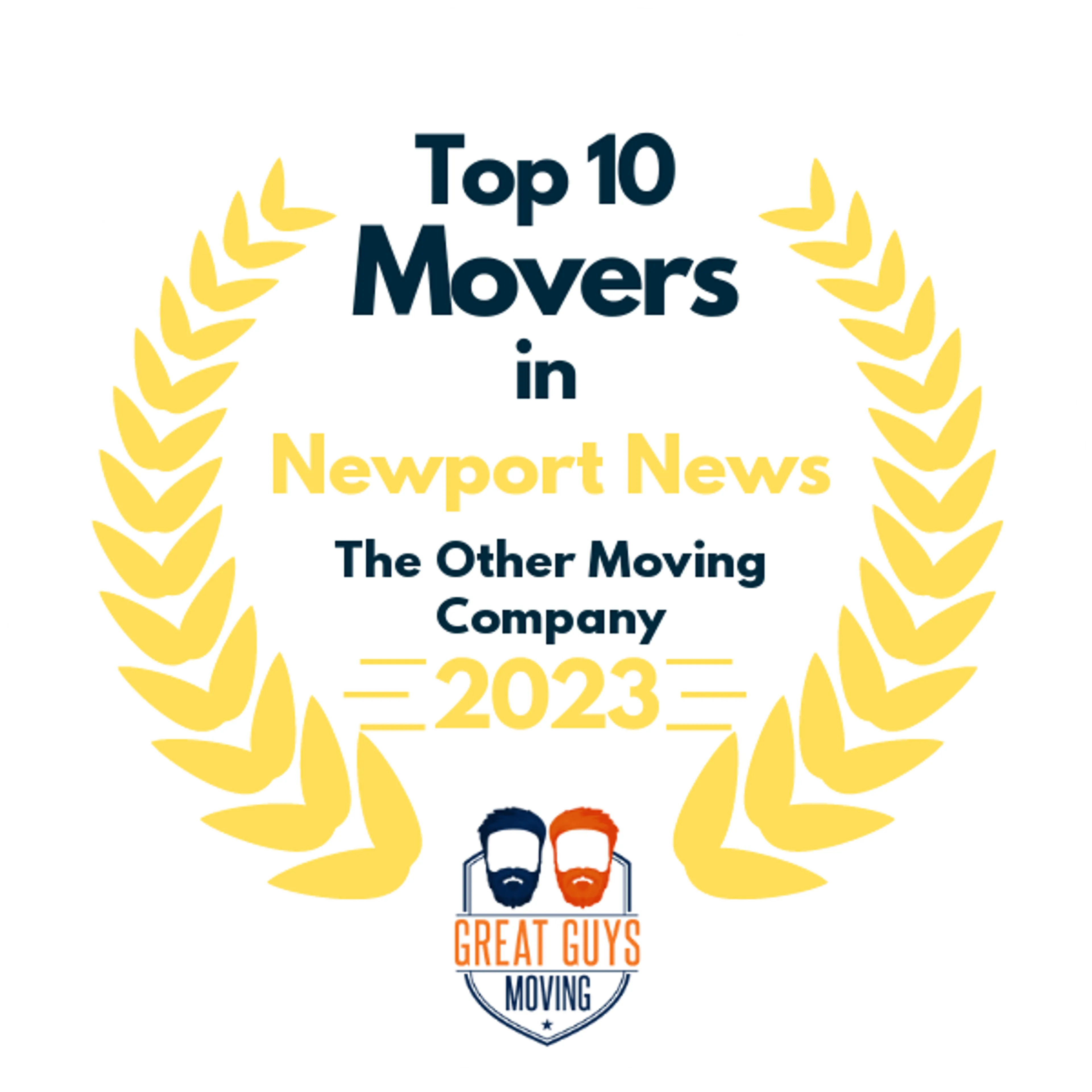 Top 10 Movers in Norfolk, VA 2023 award