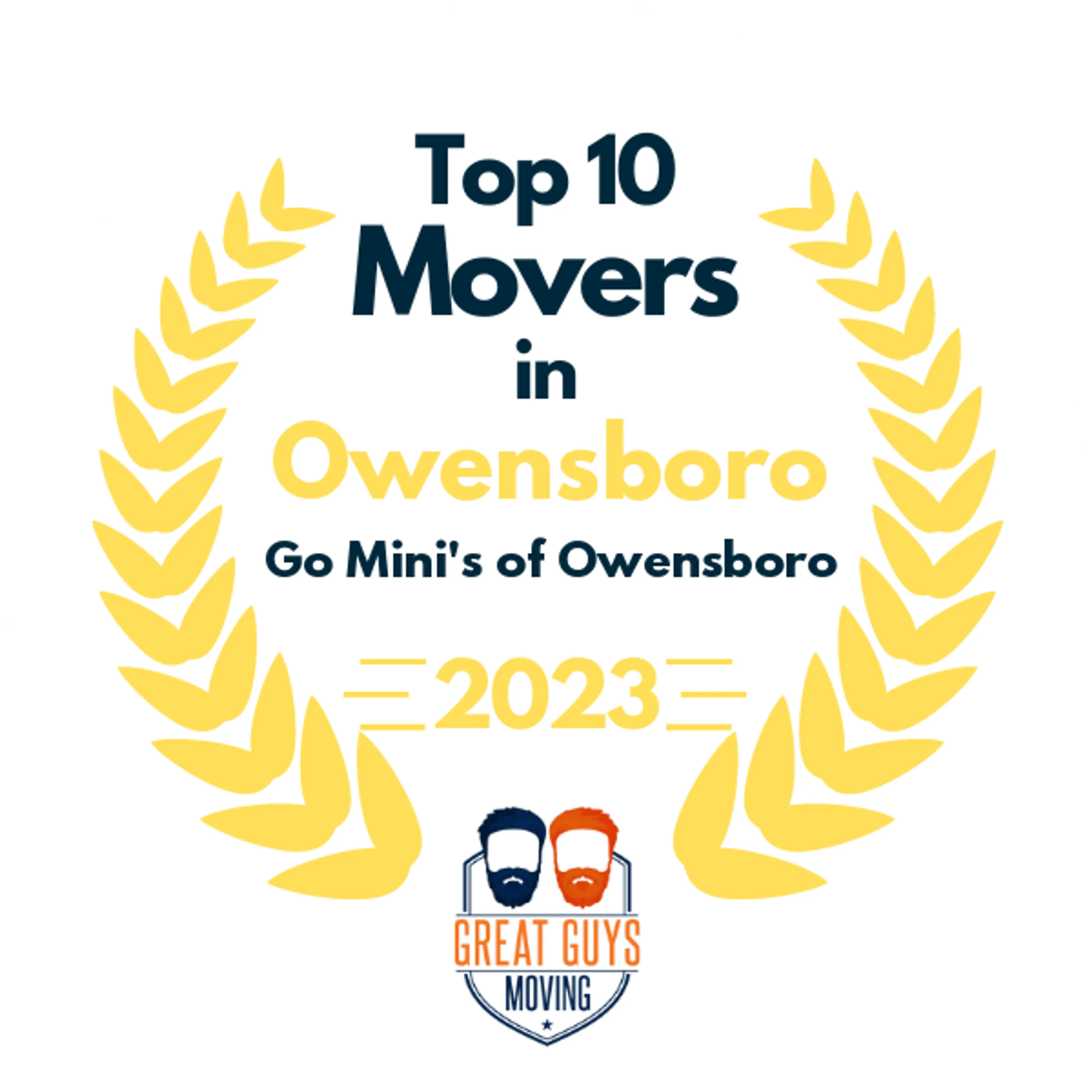 Top 10 Movers in Owensboro, KY 2023 award