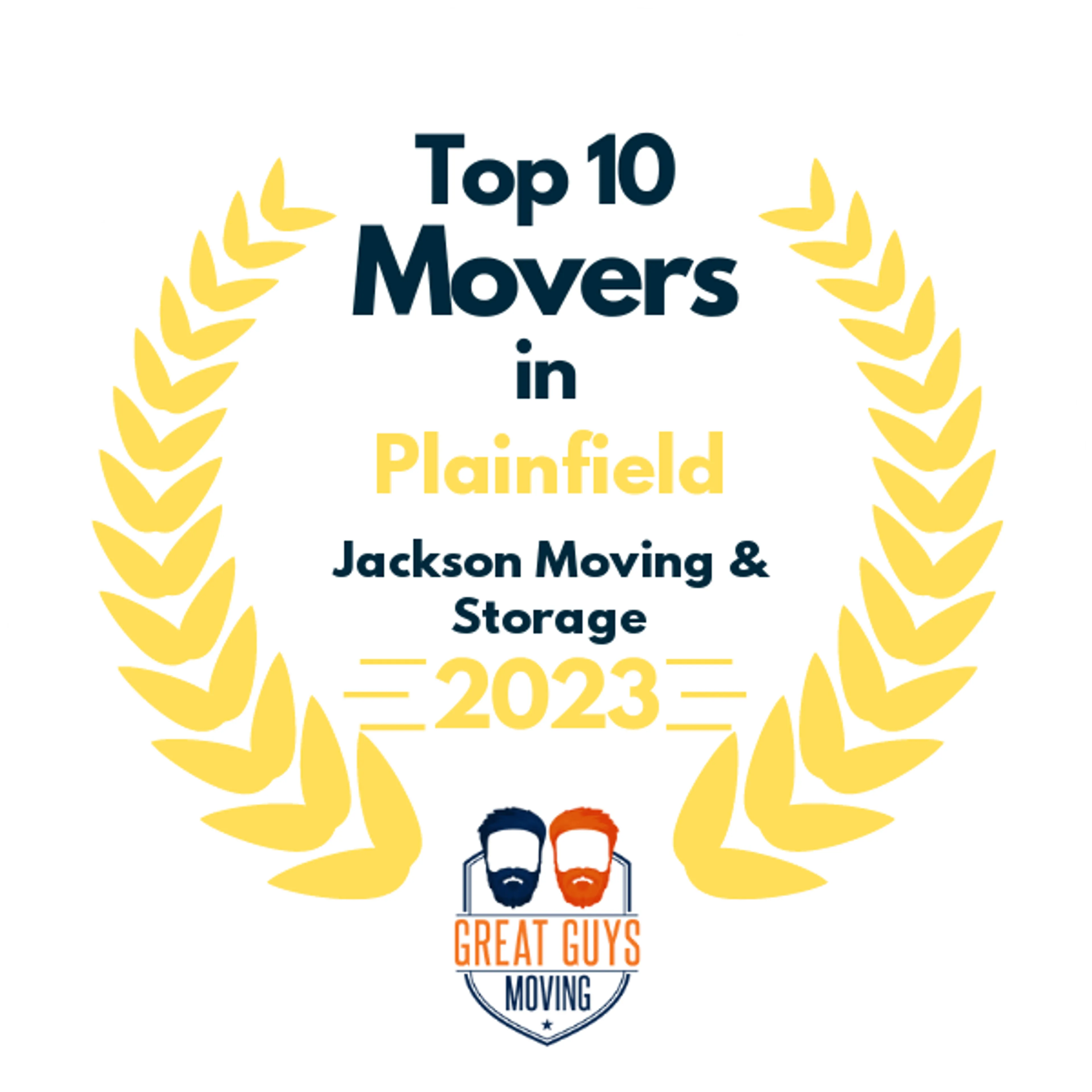 Top 10 Movers in Aurora, IL 2023 award