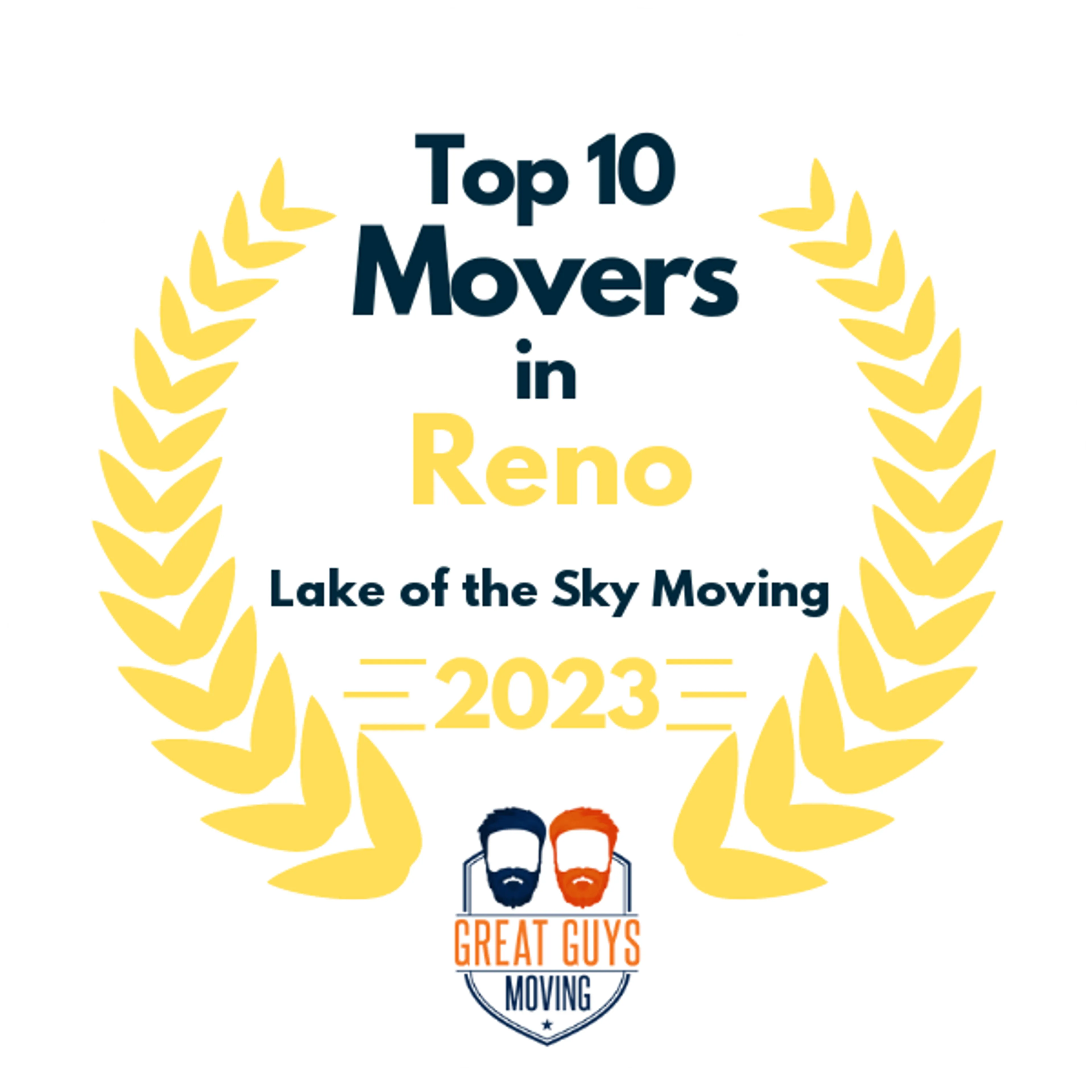 Top 10 Movers in Reno, NV 2023 award