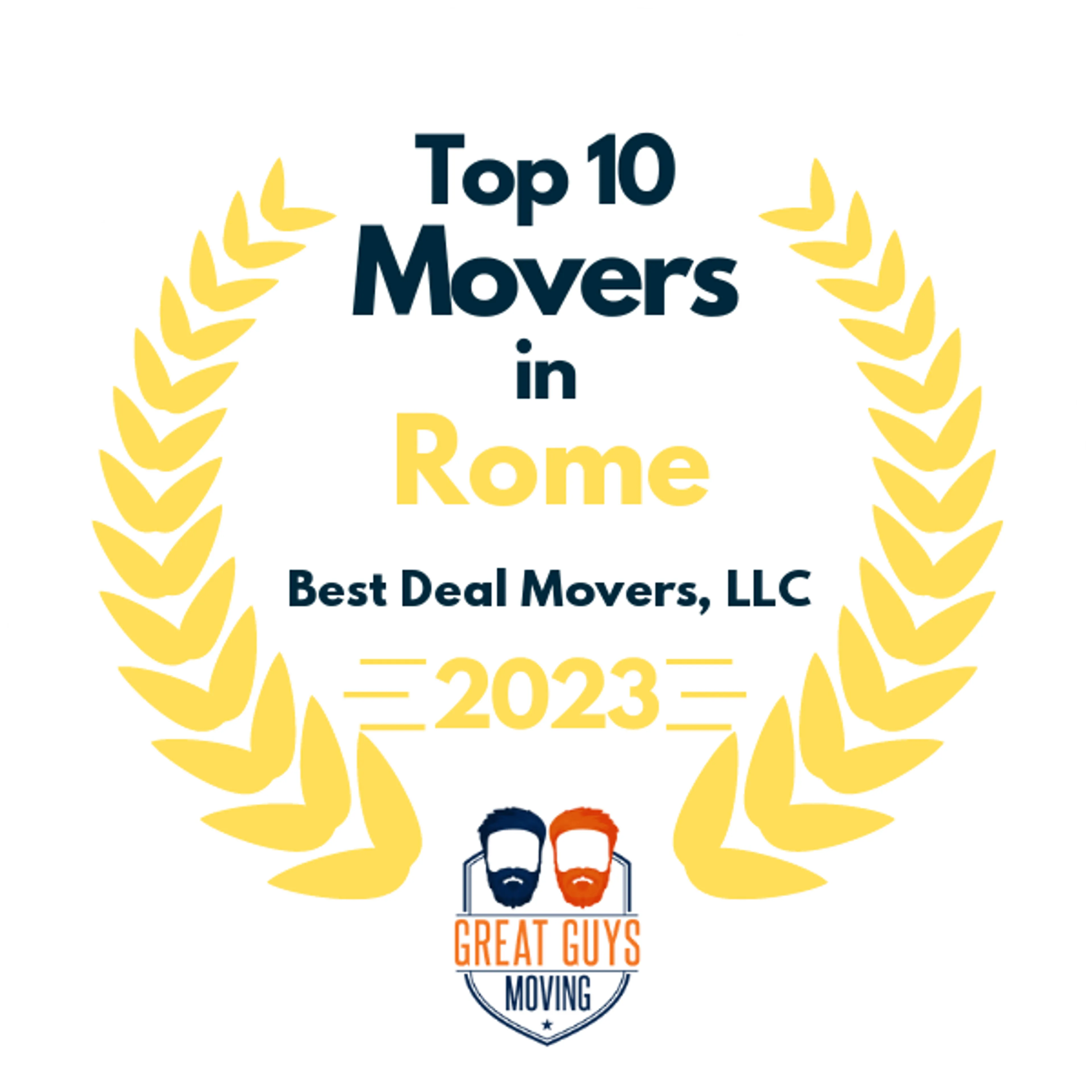 Top 10 Movers in Atlanta, GA 2023 award