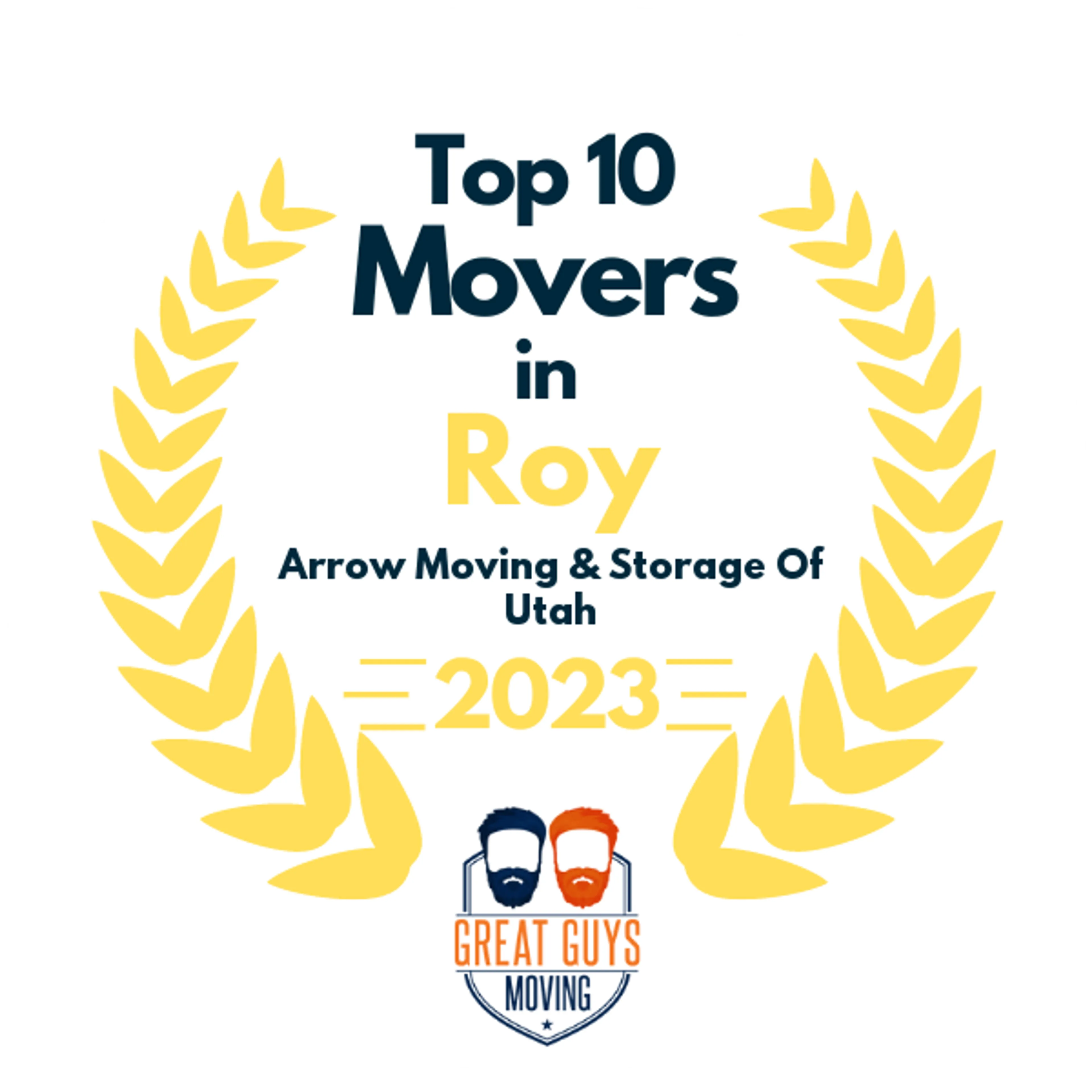Top 10 Movers in Salt Lake City, UT 2023 award