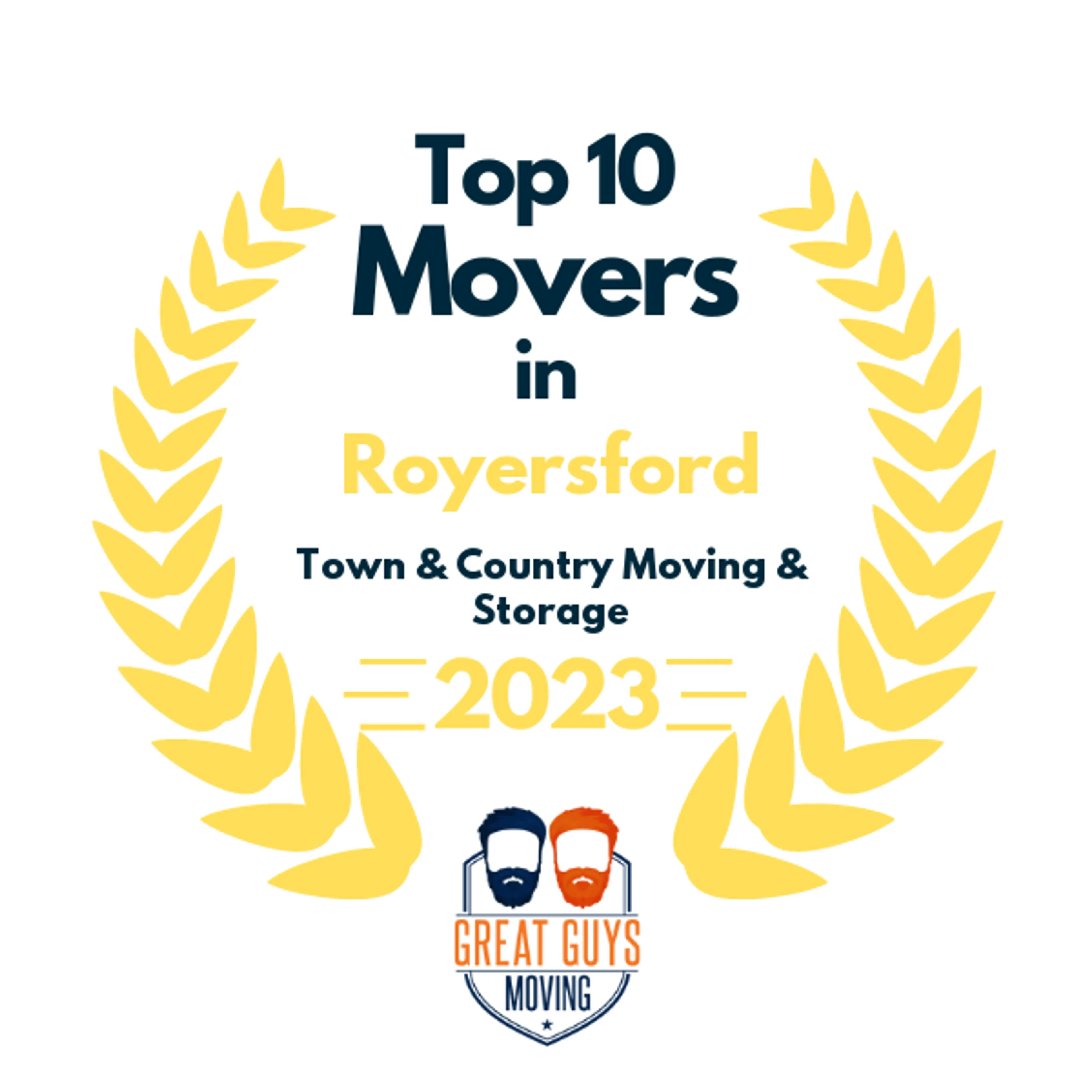 Top 10 Movers in Norristown, PA 2023 award