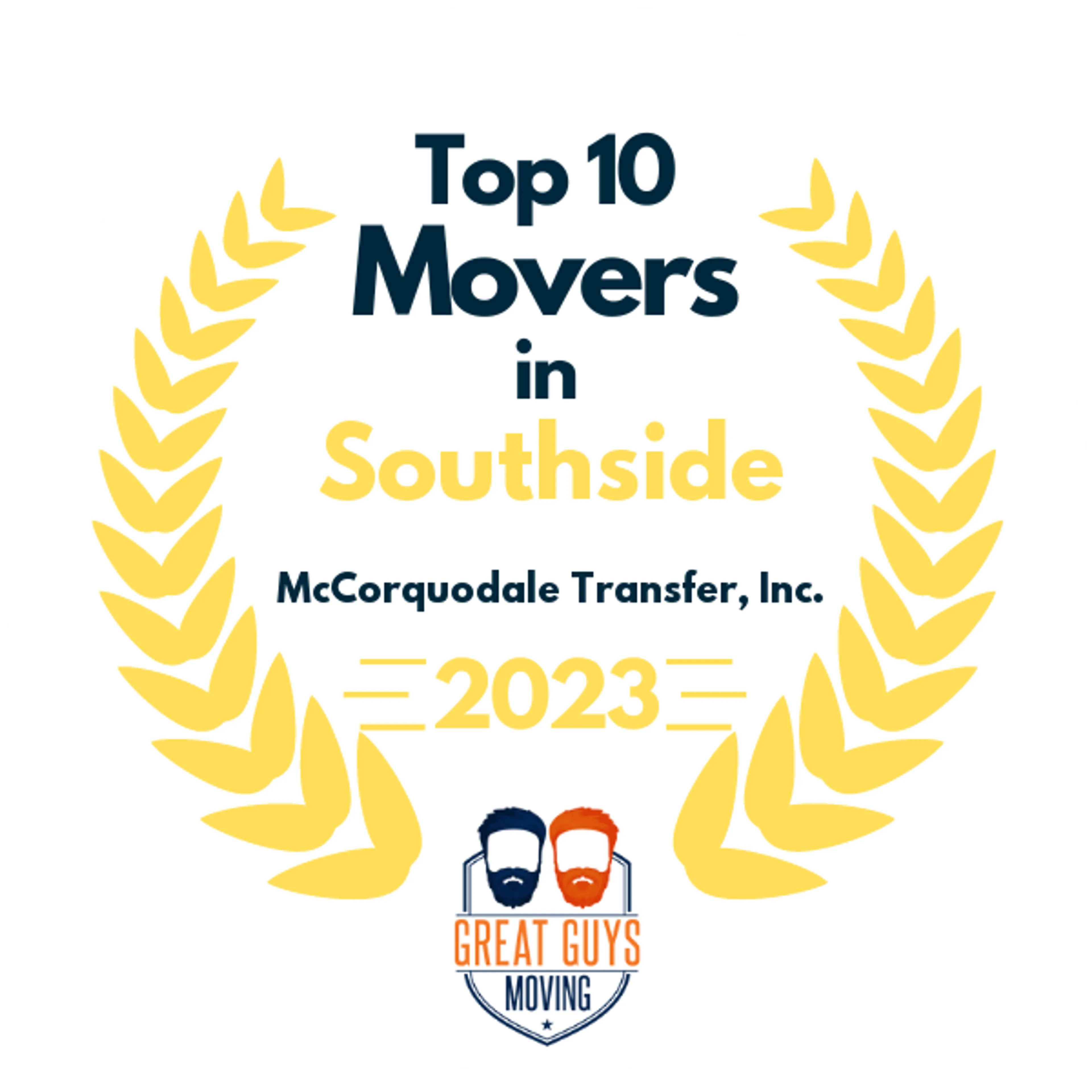 Top 10 Movers in Birmingham, AL 2023 award