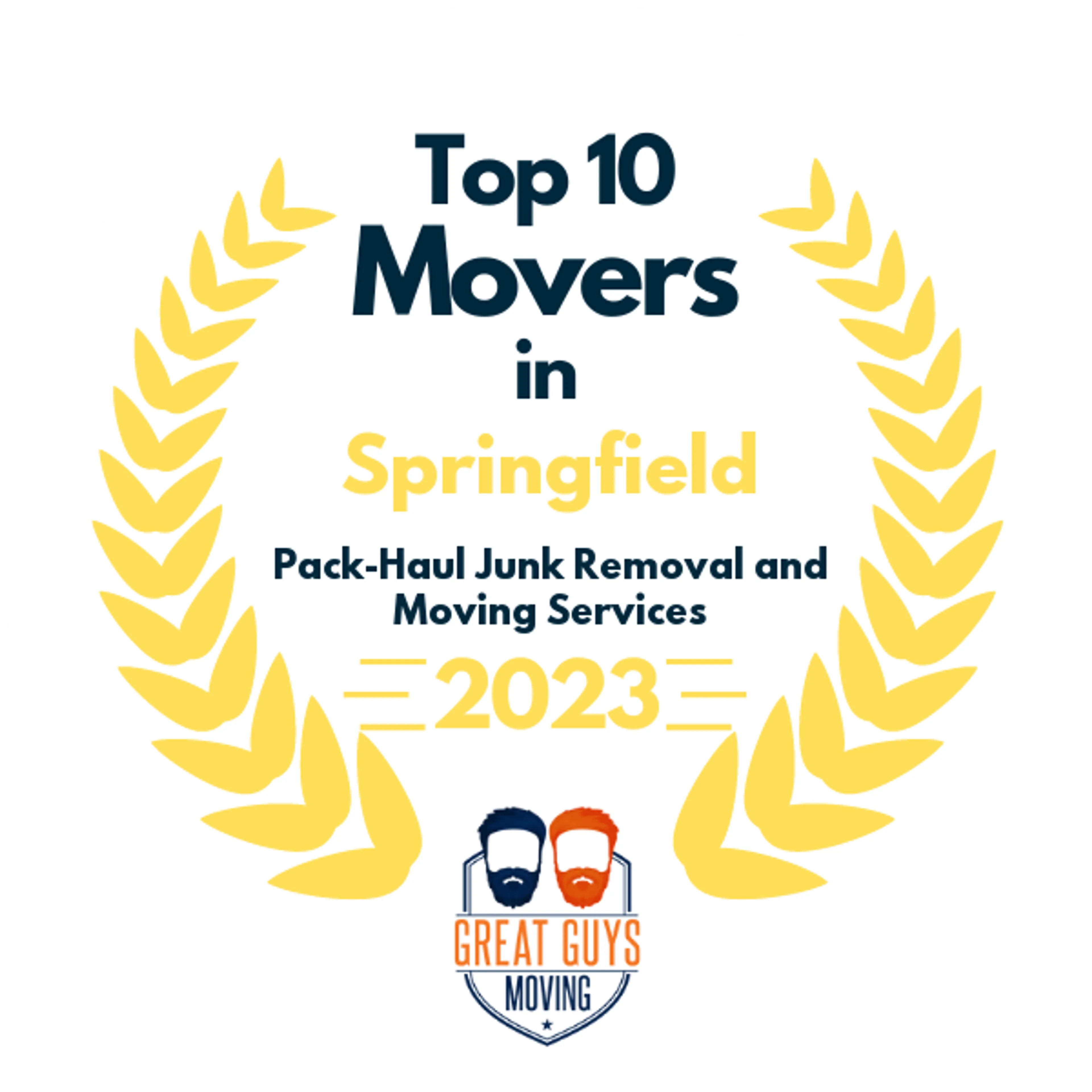 Top 10 Movers in Springfield, MO 2023 award