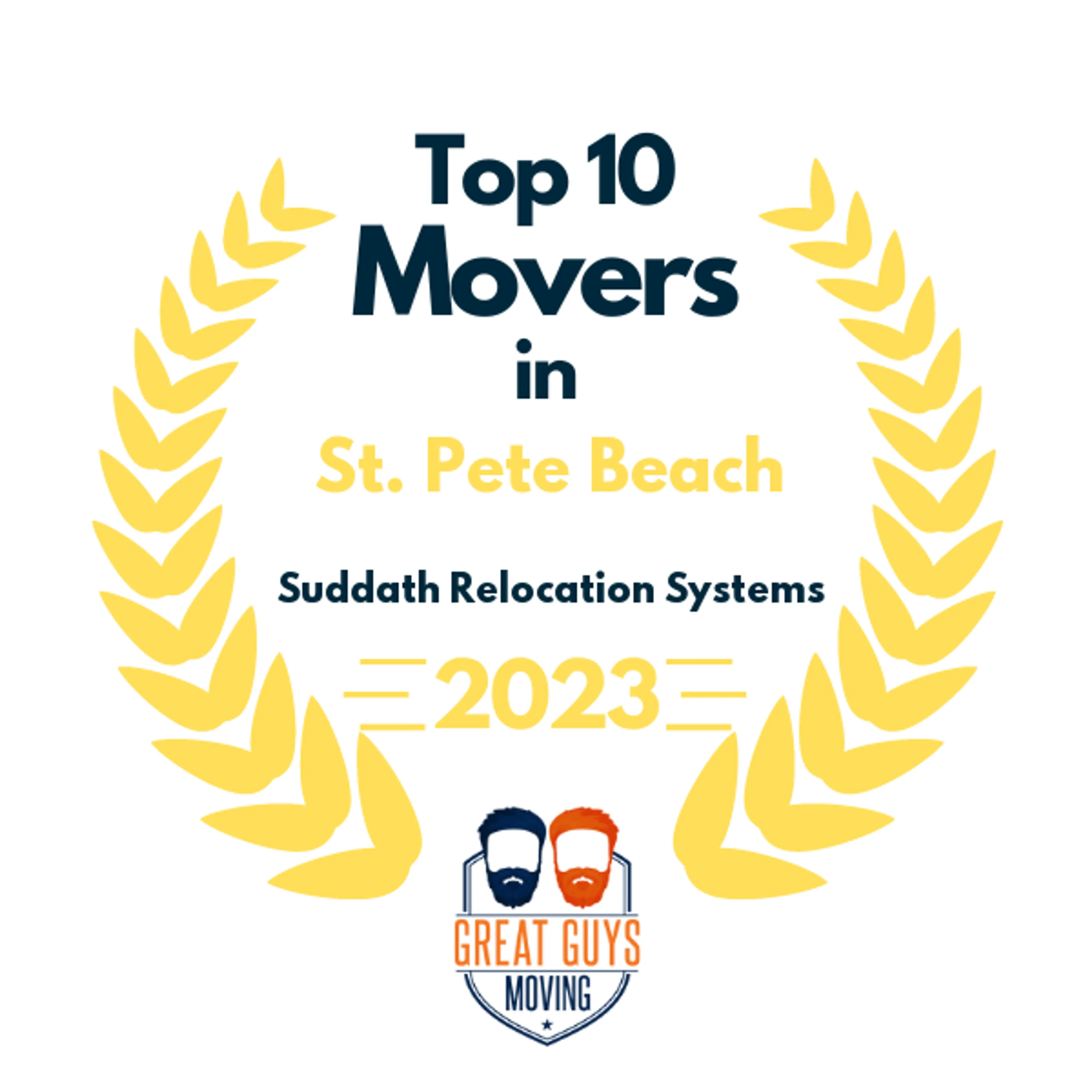 Top 10 Movers in Tampa, FL 2023 award