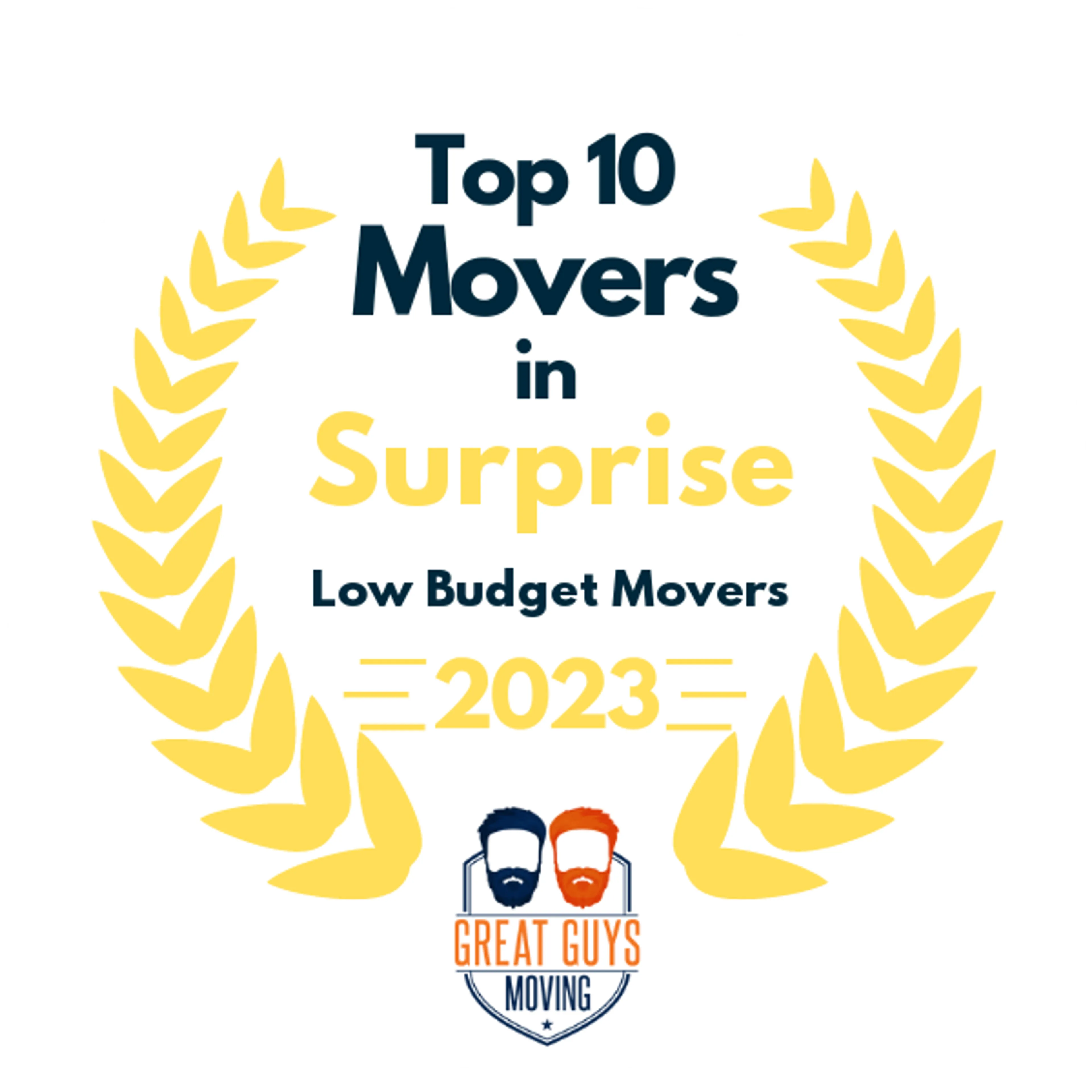 Top 10 Movers in Avondale, AZ 2023 award