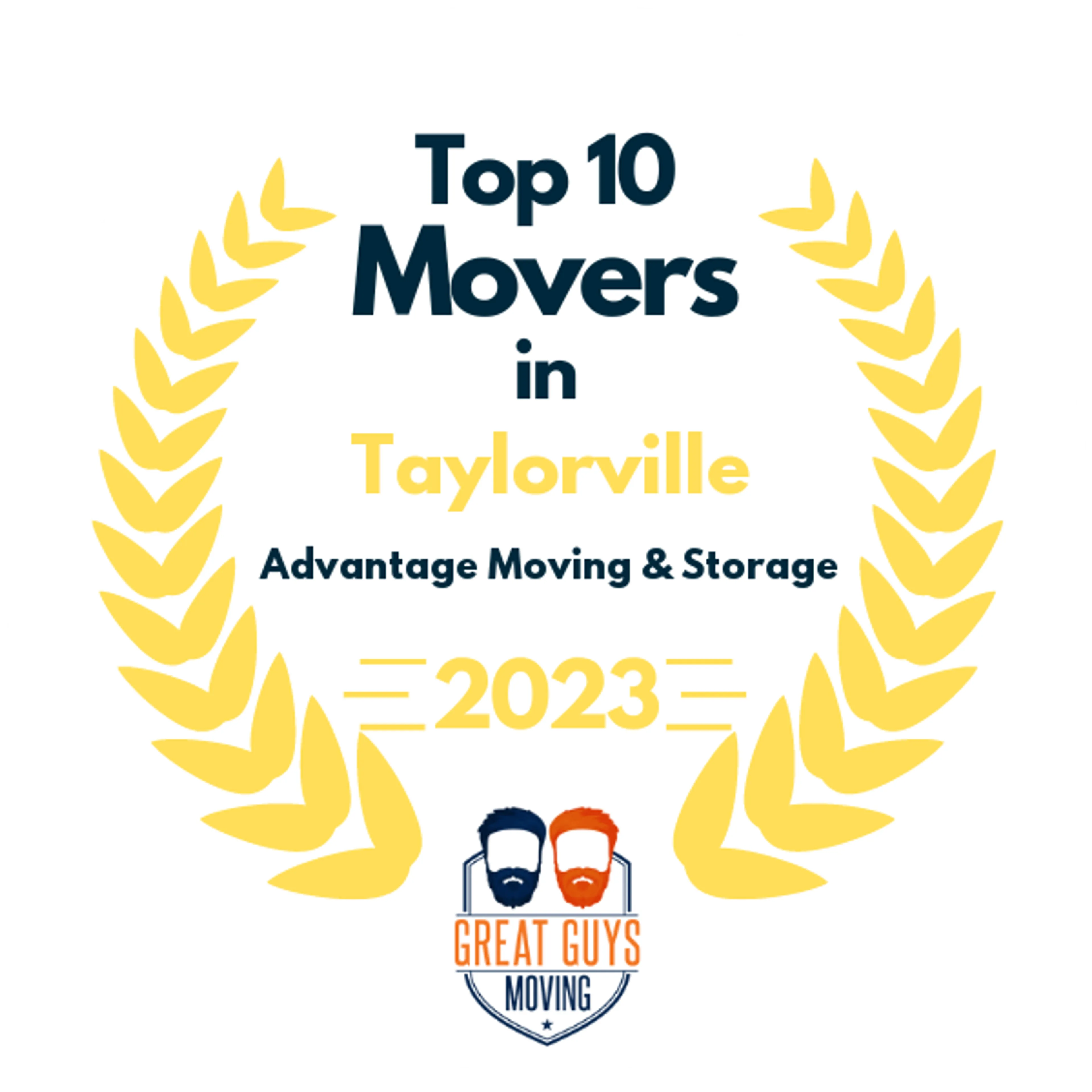 Top 10 Movers in Elgin, IL 2023 award