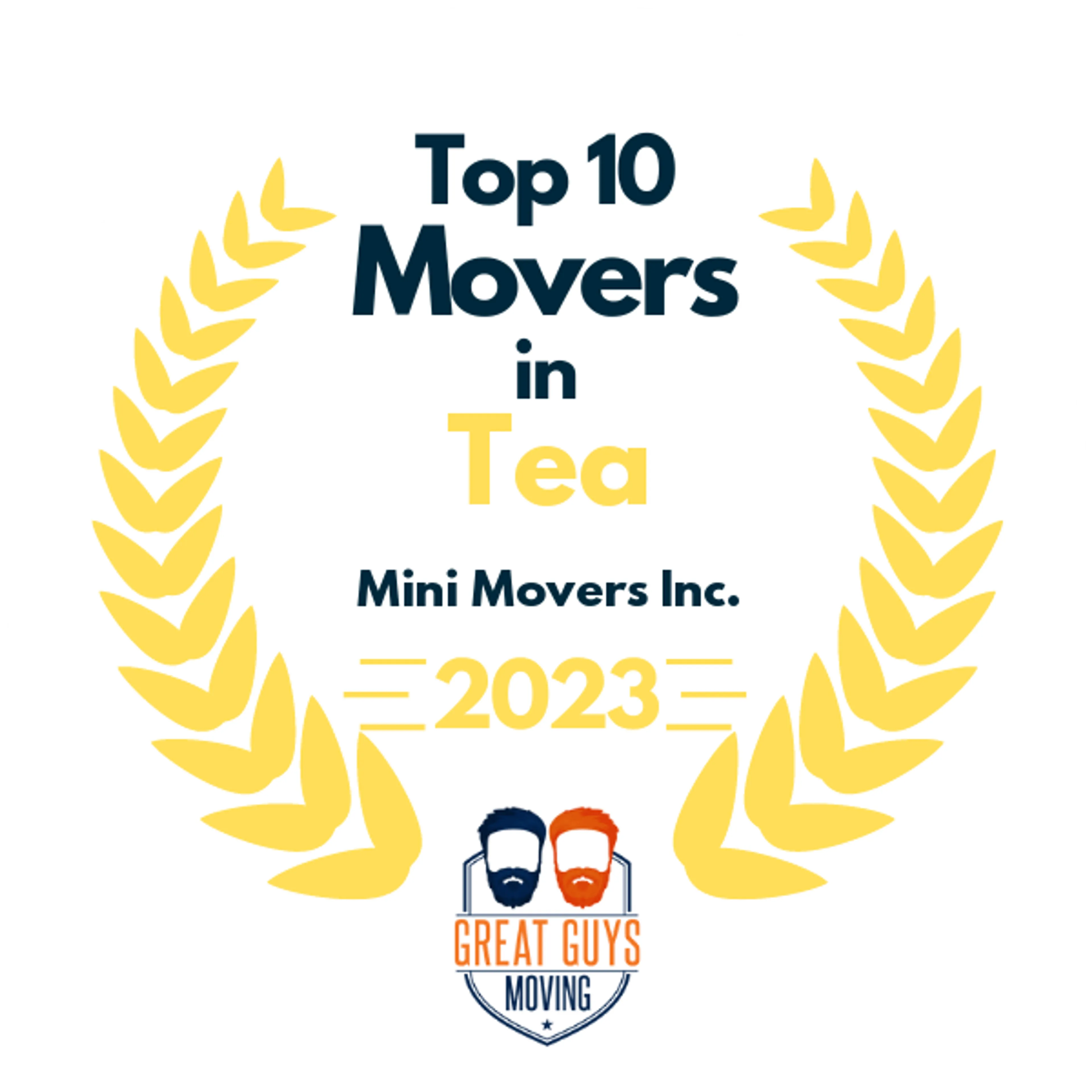 Top 10 Movers in Sioux Falls, SD 2023 award