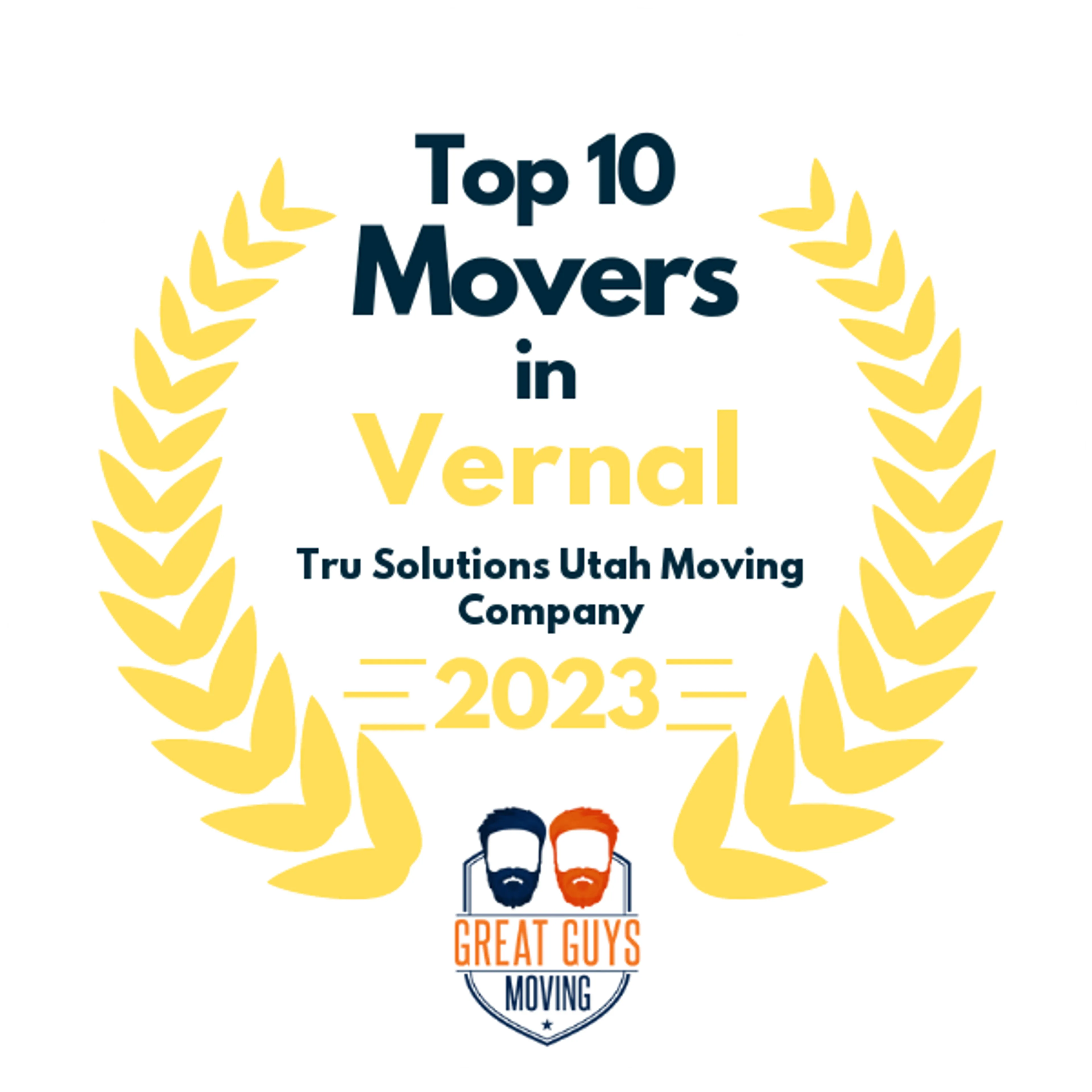 Top 10 Movers in Salt Lake City, UT 2023 award