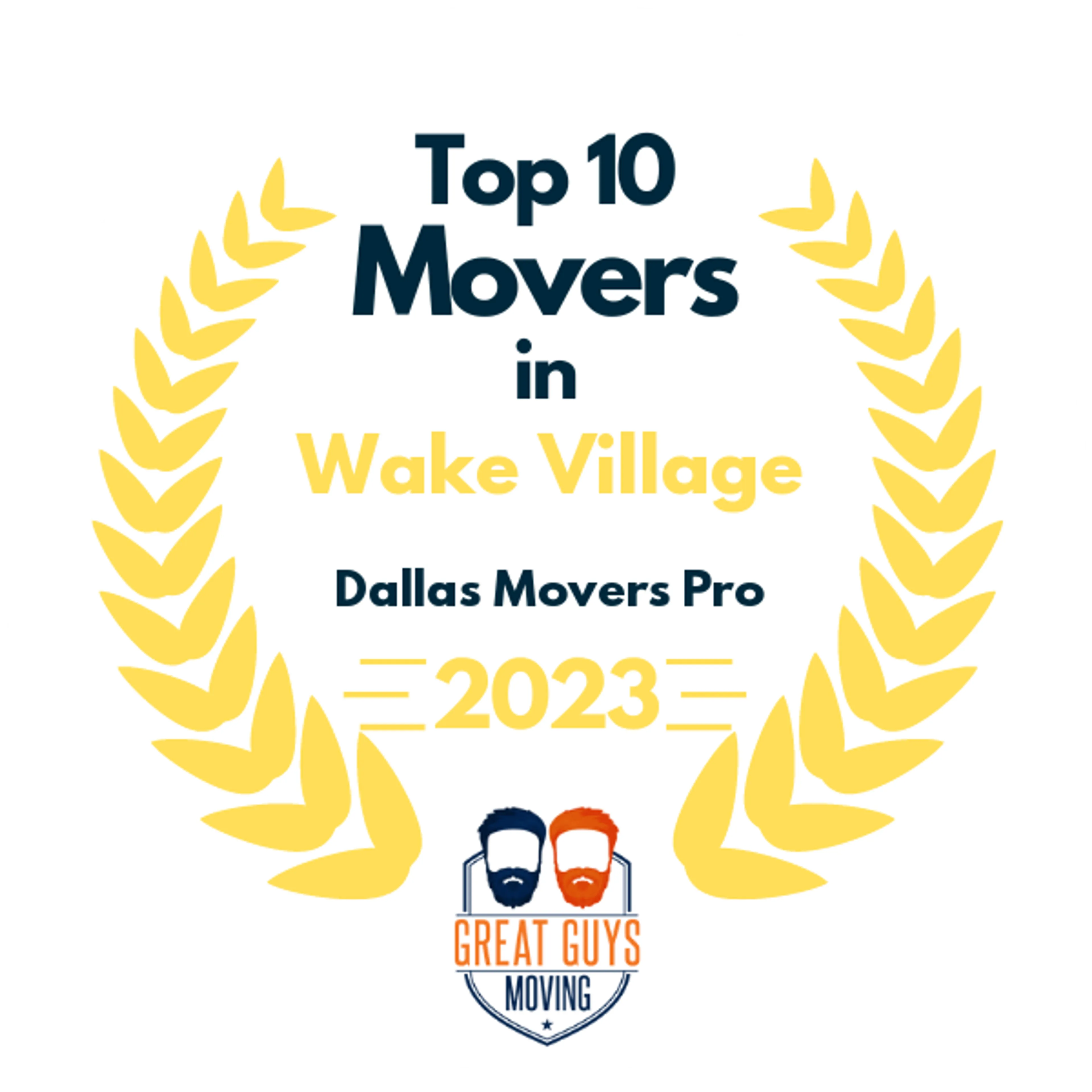 Top 10 Movers in Dallas, TX 2023 award
